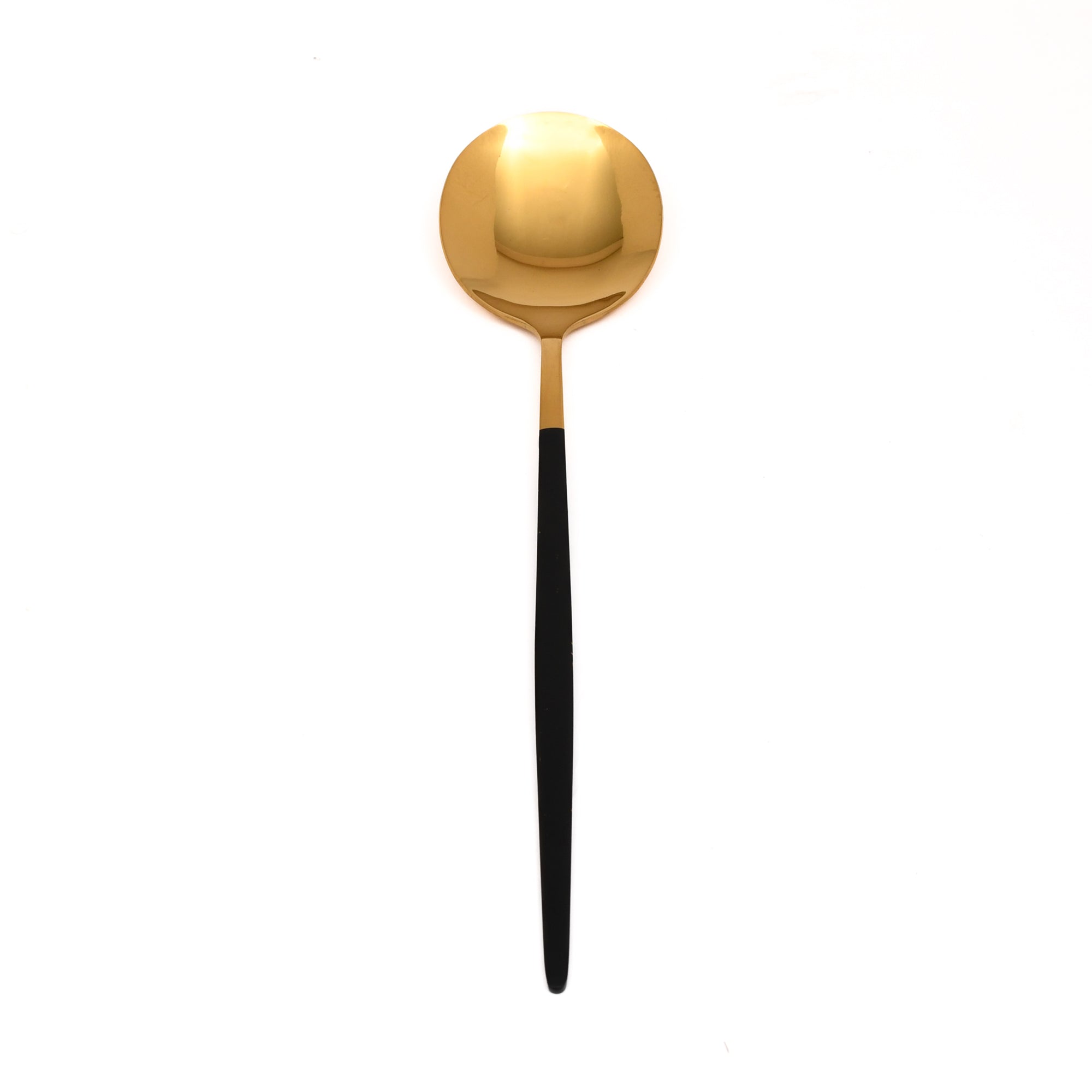 Luxe Black & Gold 4-Piece Flatware Set - Gold & Black