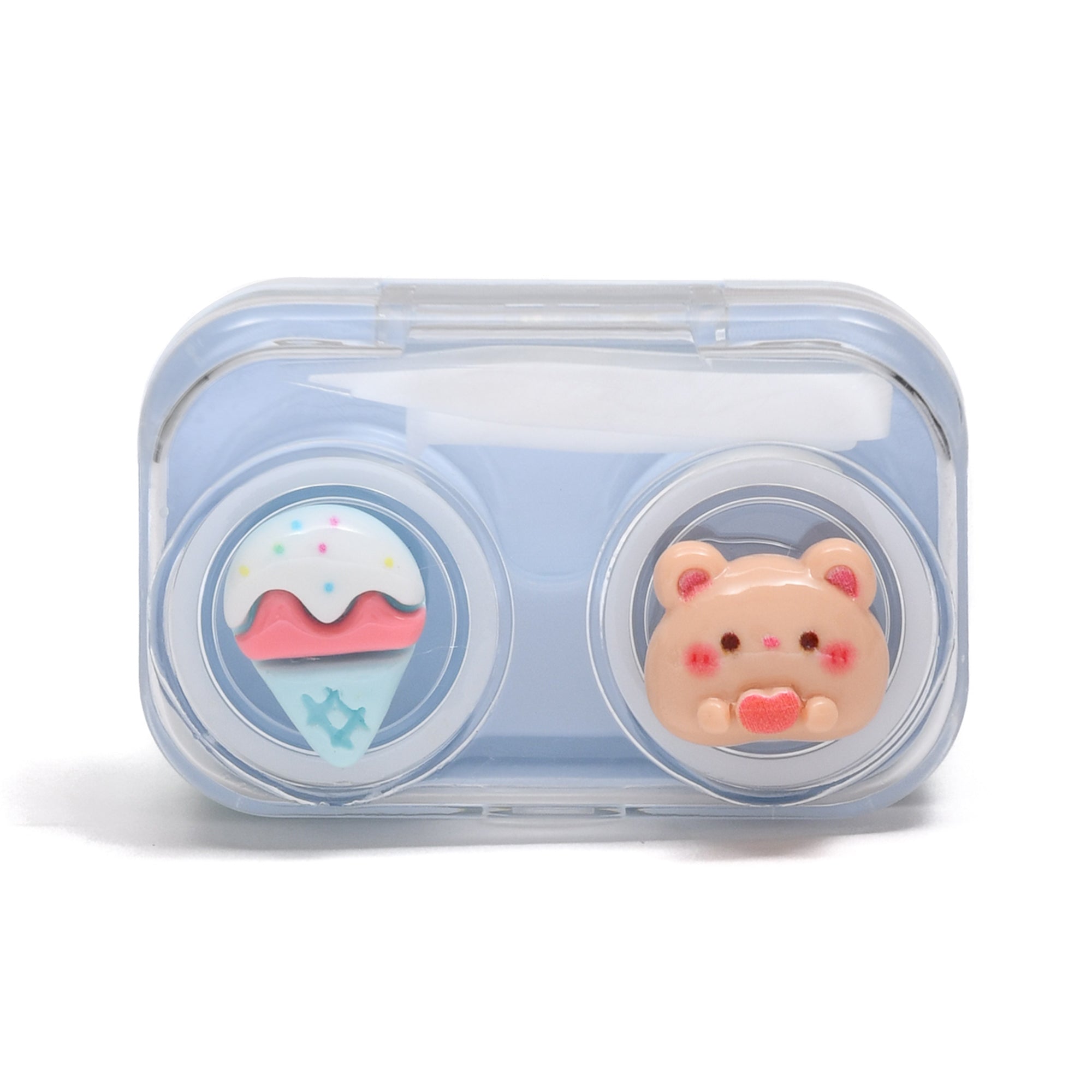 Mini Portable Contact Lens Case- Baby Blue
