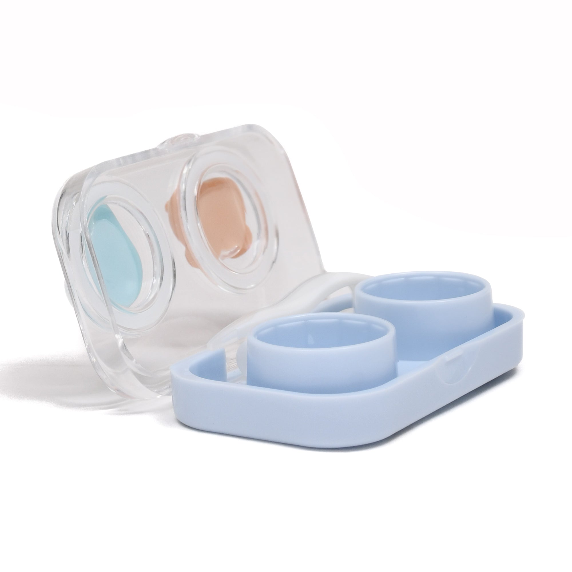 Mini Portable Contact Lens Case- Baby Blue