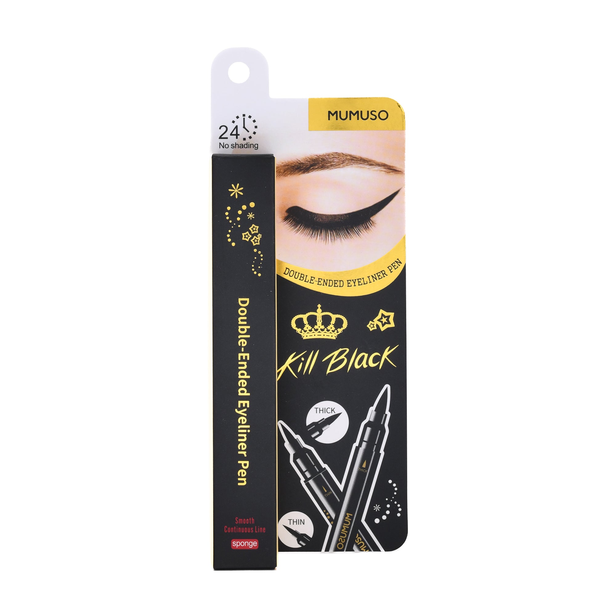 Double-Ended Eyeliner Pen- Black