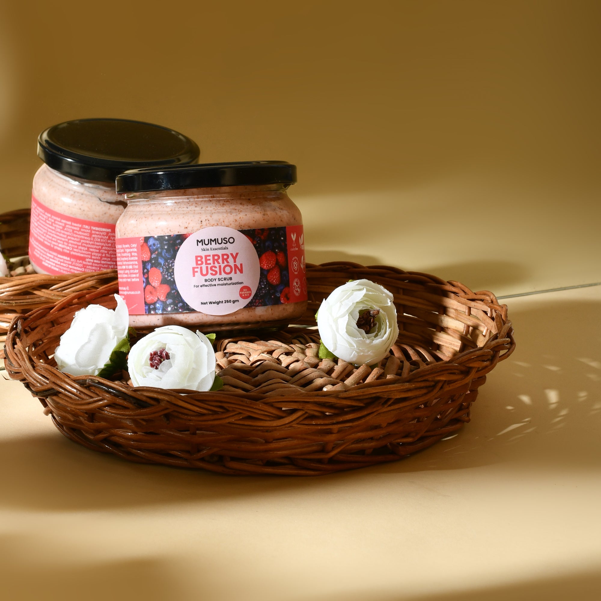 Mumuso Skin Essentials Berry Fusion Body Scrub