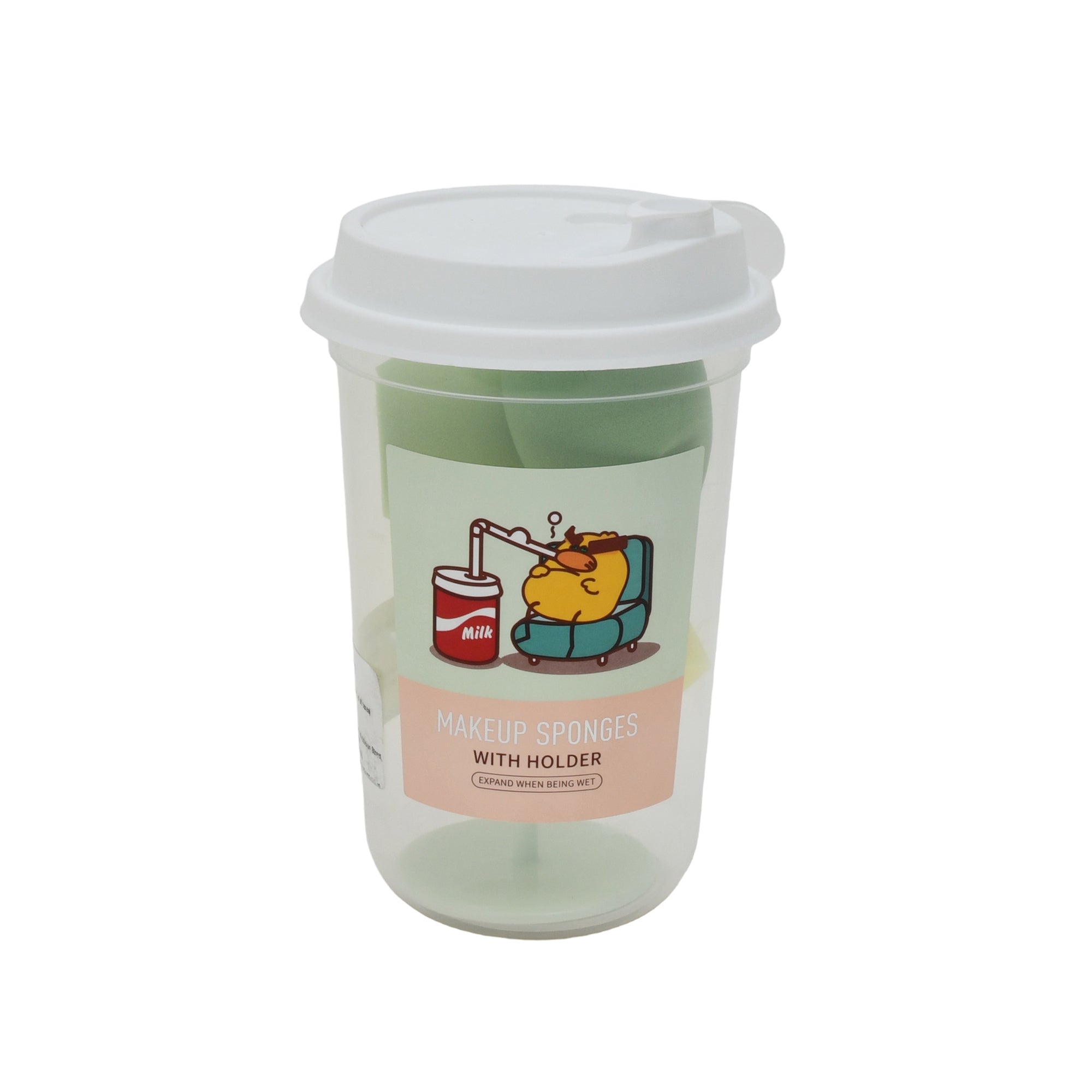 Make Up Sponges with Holder - Multicolour Mumuso