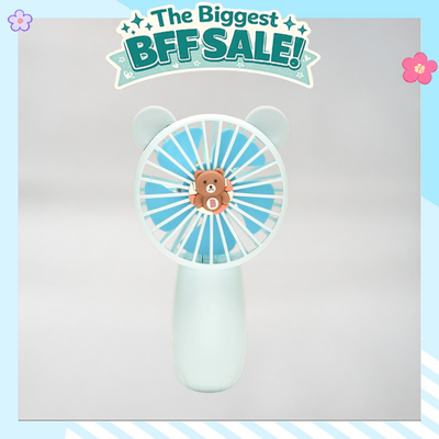 Mini Cute Electric Handheld Fan - Blue/Pink/Green