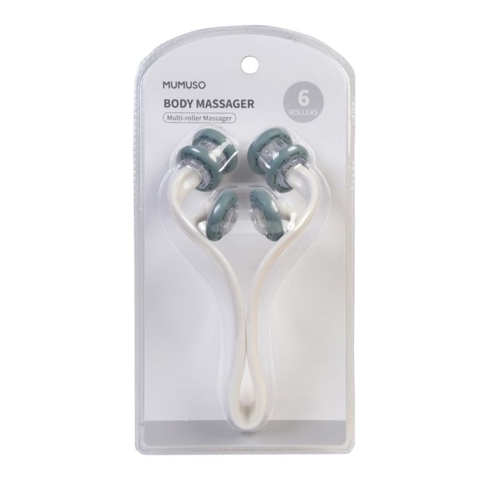 Multiroller Body Massager / White - 6 Rollers Mumuso