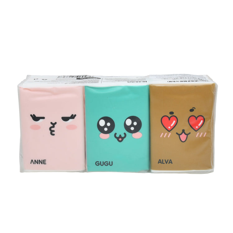 Mumu Family Soft Wettable Pocket Tissues - 6 Pack Mumuso