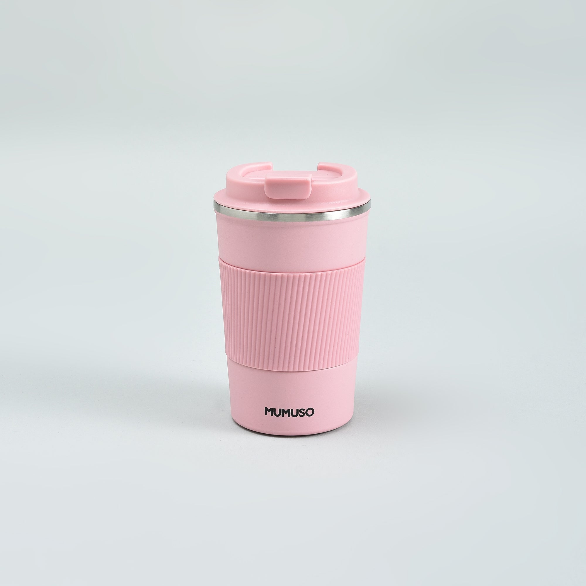 Portable Insulated Coffee Cup- Pink/380ml