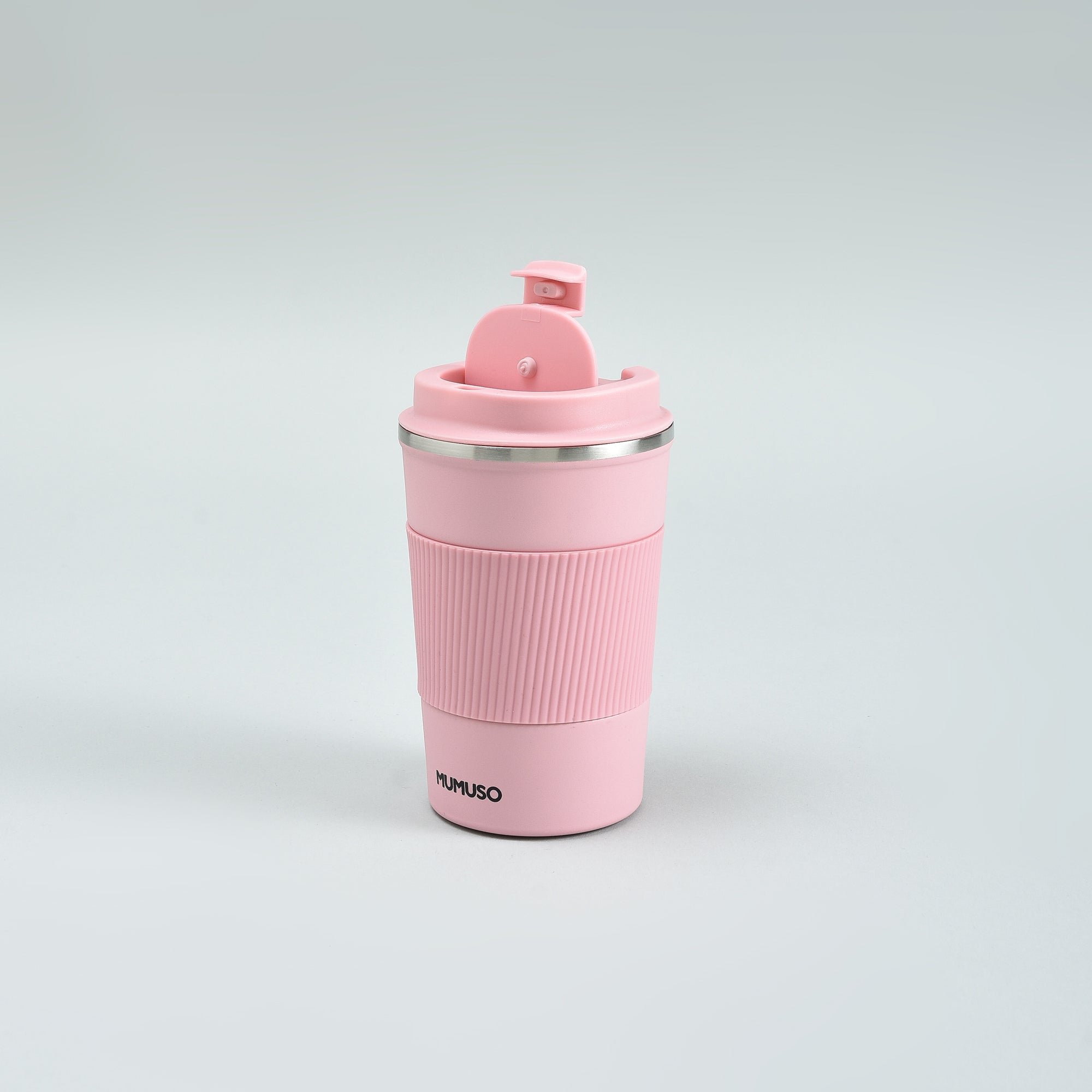 Portable Insulated Coffee Cup- Pink/380ml