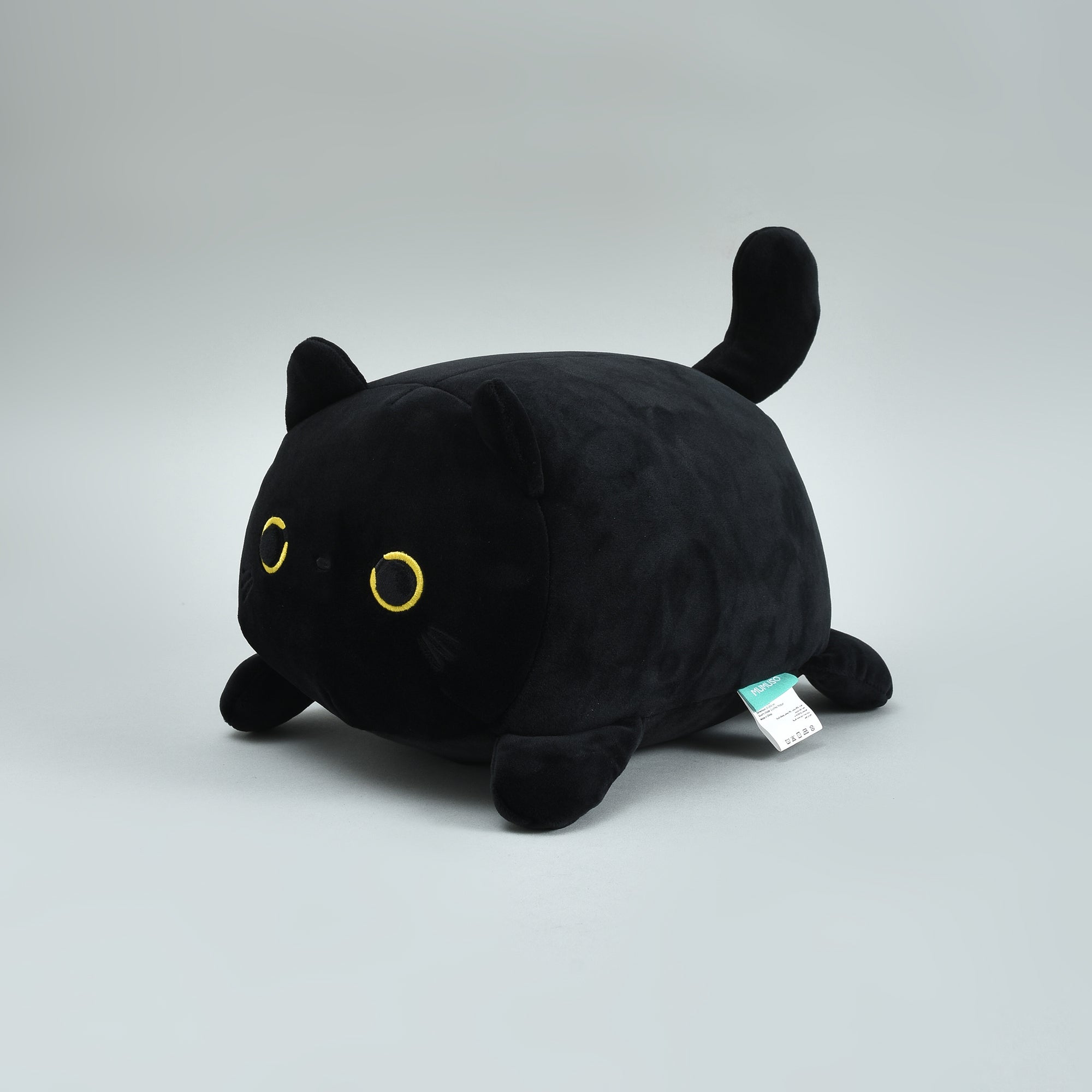 Cool Cat 2-in-1 Neck Pillow That Turns Into a Plush Cat- Black