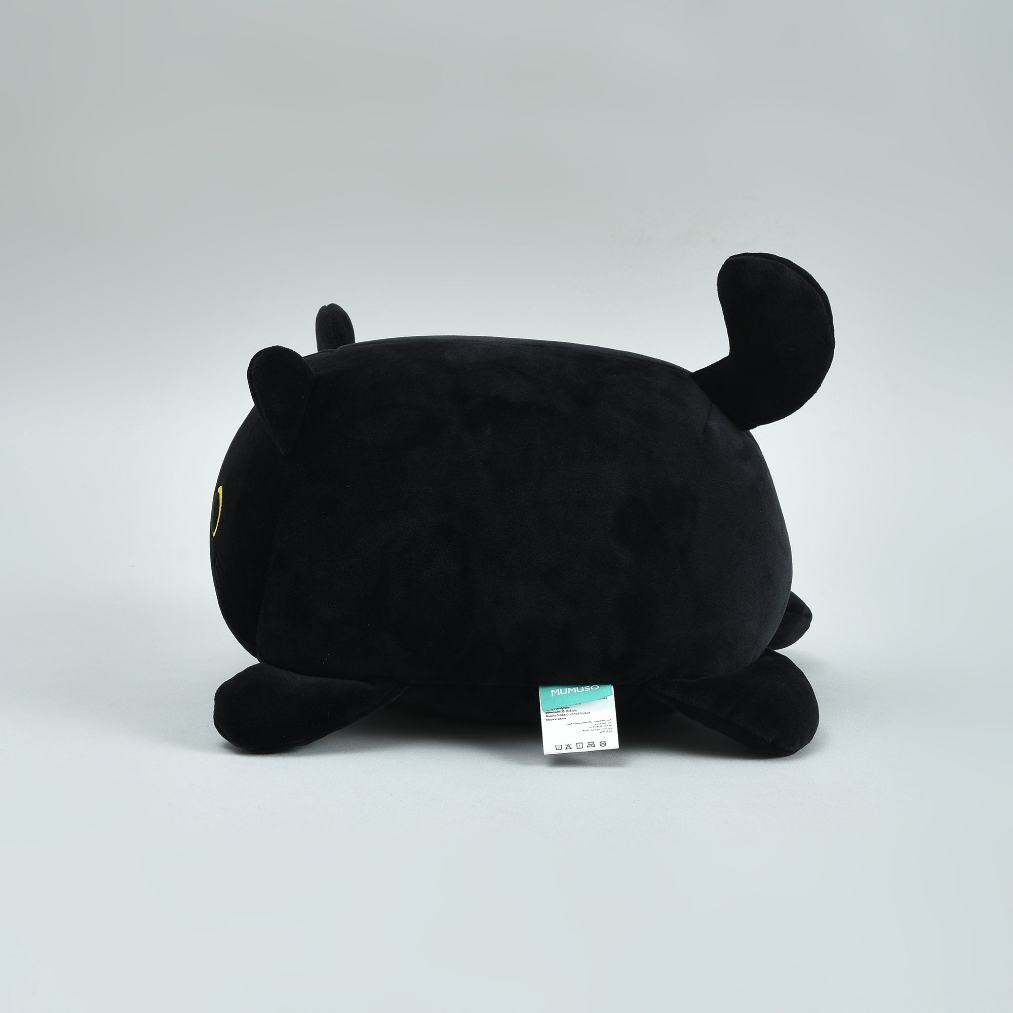 Cool Cat 2-in-1 Neck Pillow That Turns Into a Plush Cat- Black