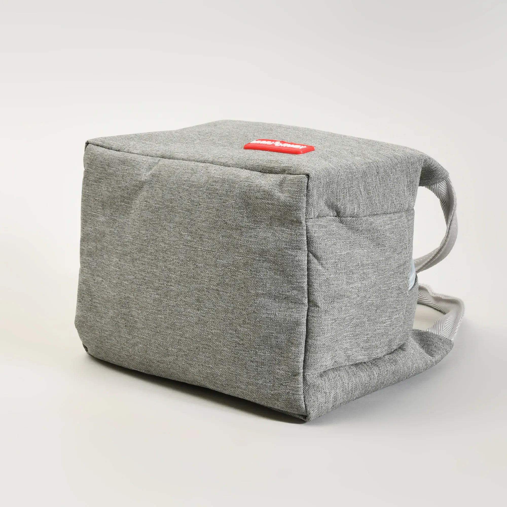 Portable Insulated Fabric Lunch Bag- Grey