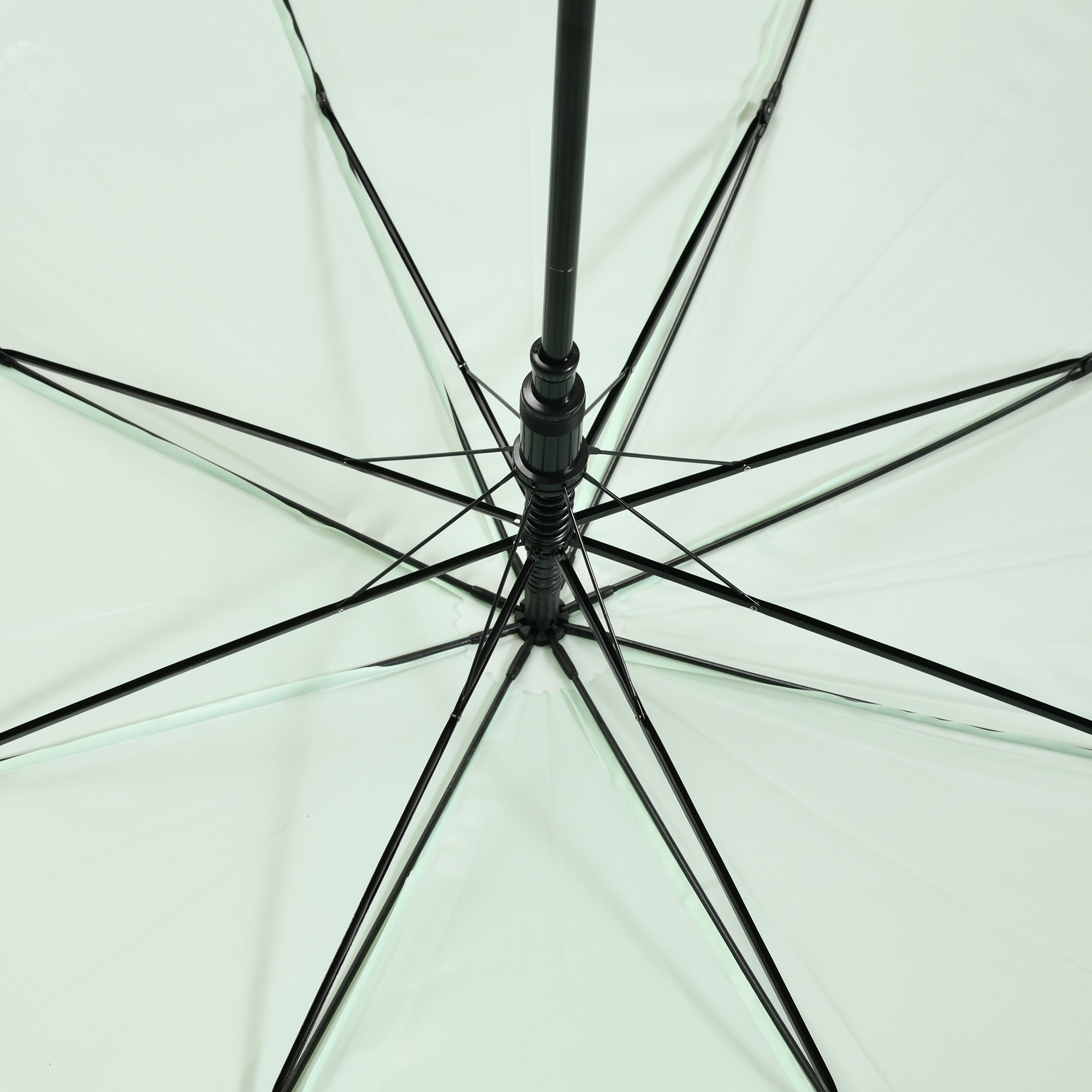 Apple & Puppy Umbrella with J Handle - Mint Green