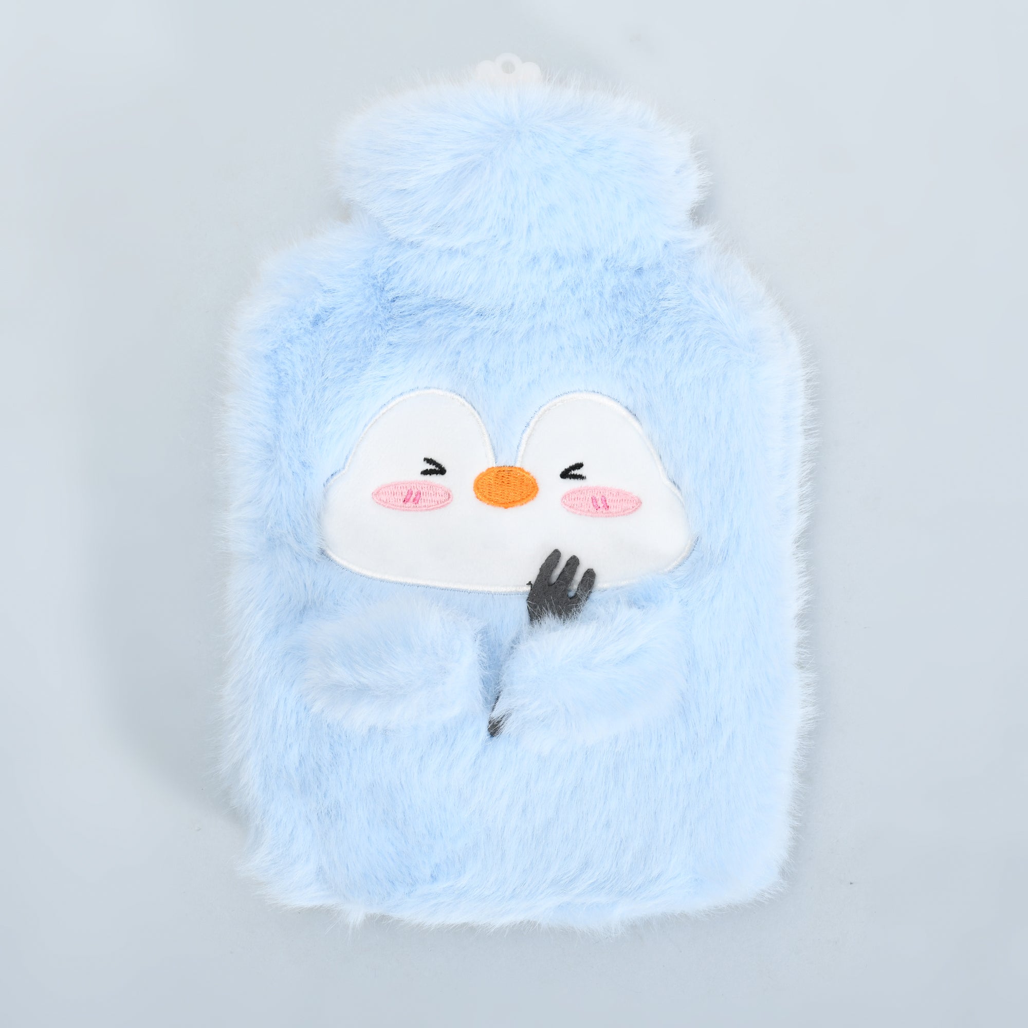 Ultra Cute Penguin Hot Water Bottle Bag with Plush Cover β Blue/1000ml