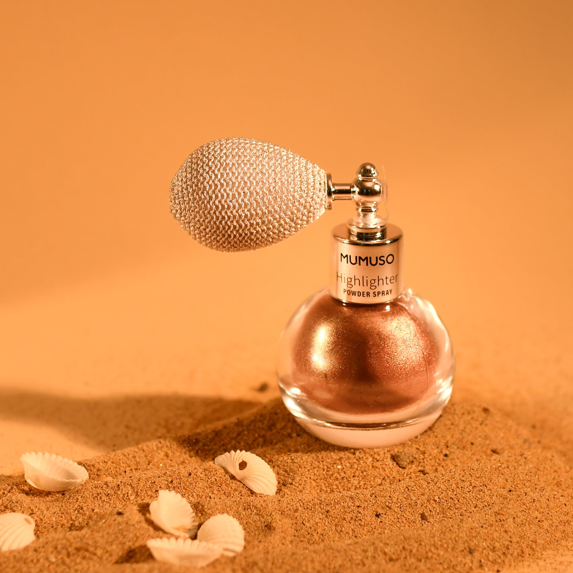 MUMUSO Highlighter Powder Face and Body Spray -Rose Gold