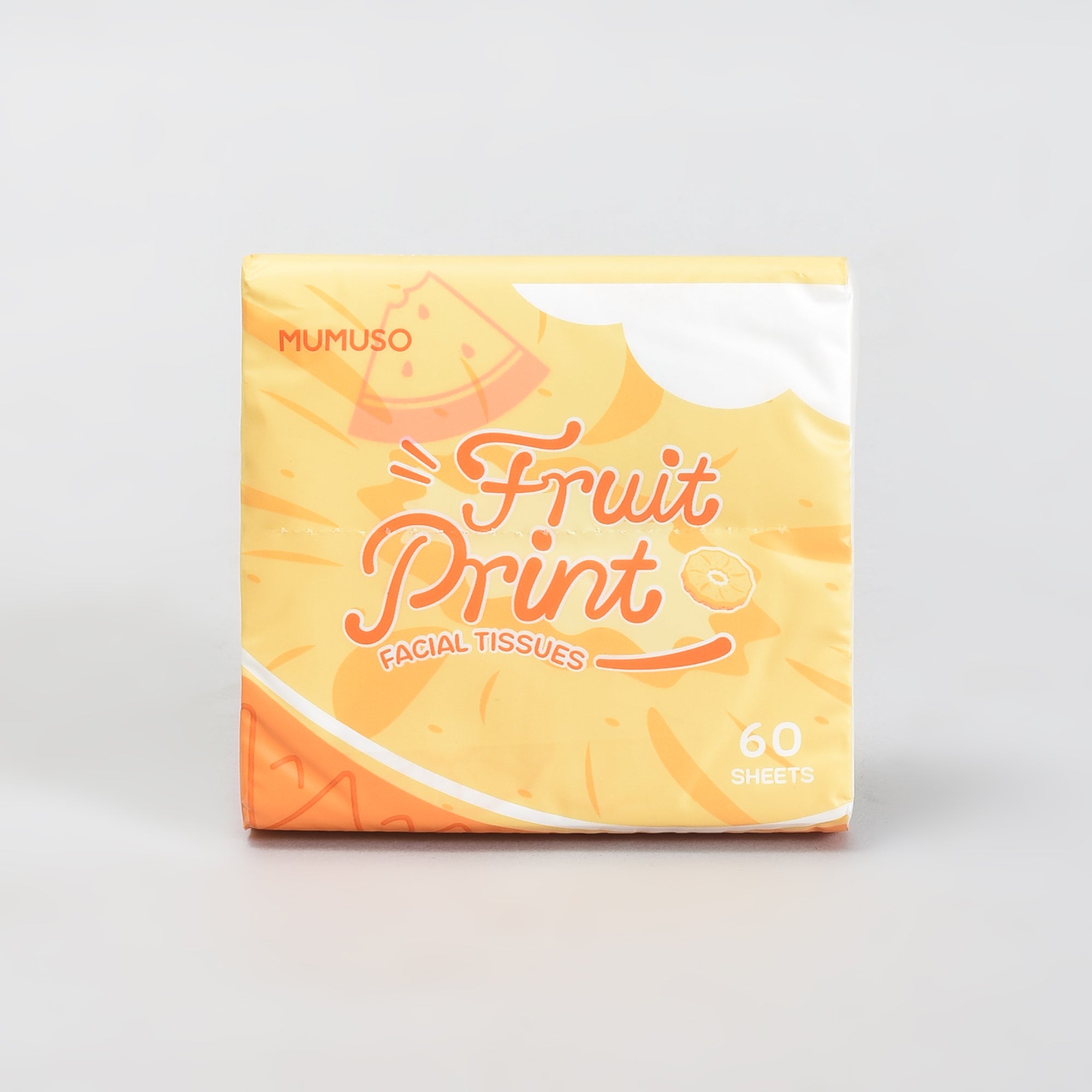 Fruit Print Facial Tissues- 60 Sheets