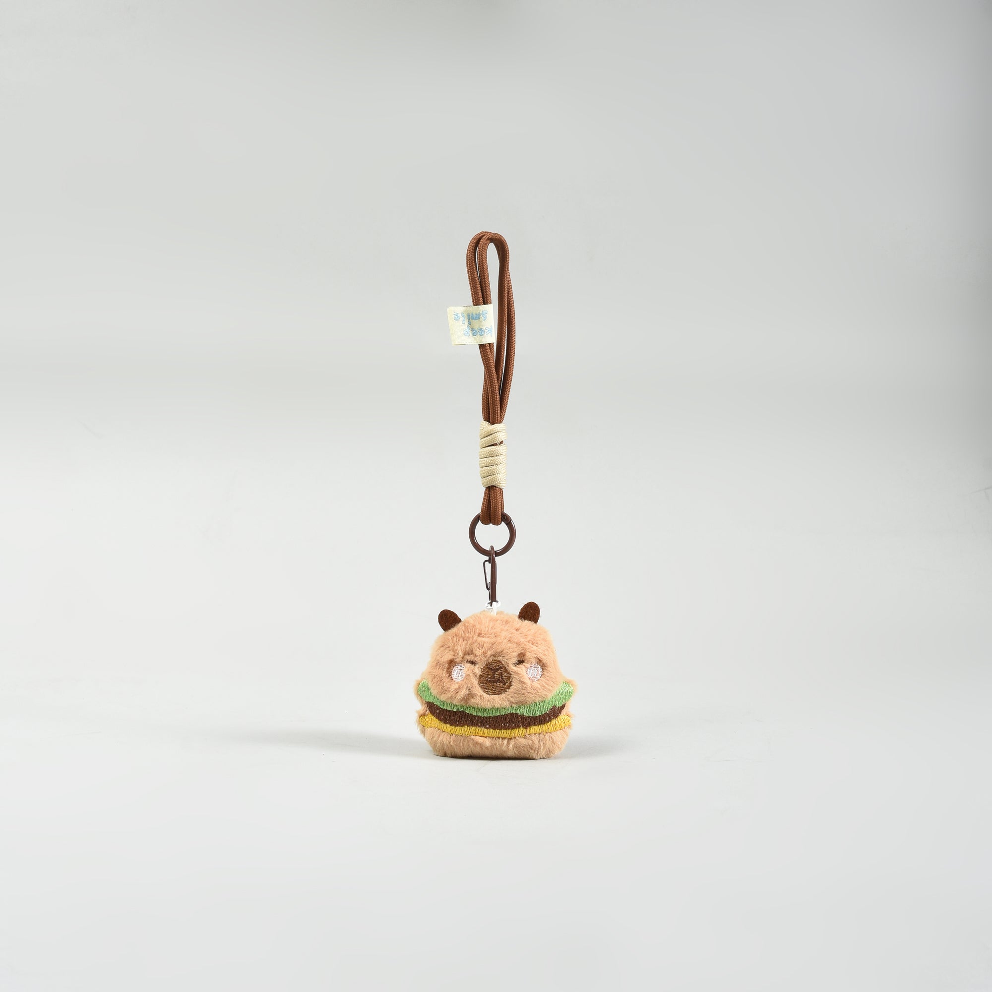 Capybara Wristlet Plush Keychain