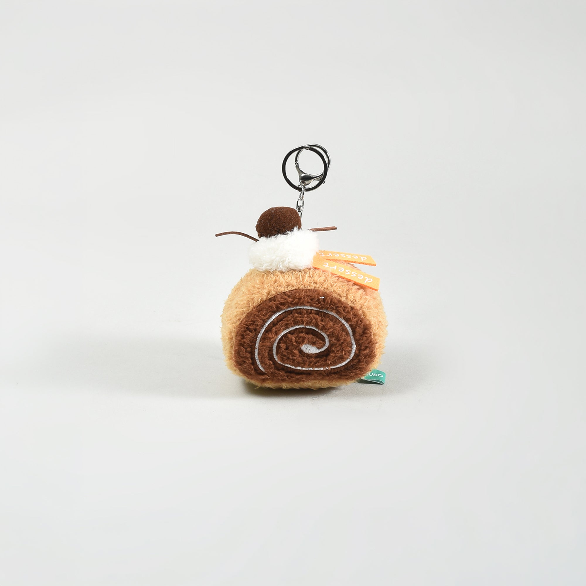 So Tasty Mumuso Swiss Roll Key Chain- Brown