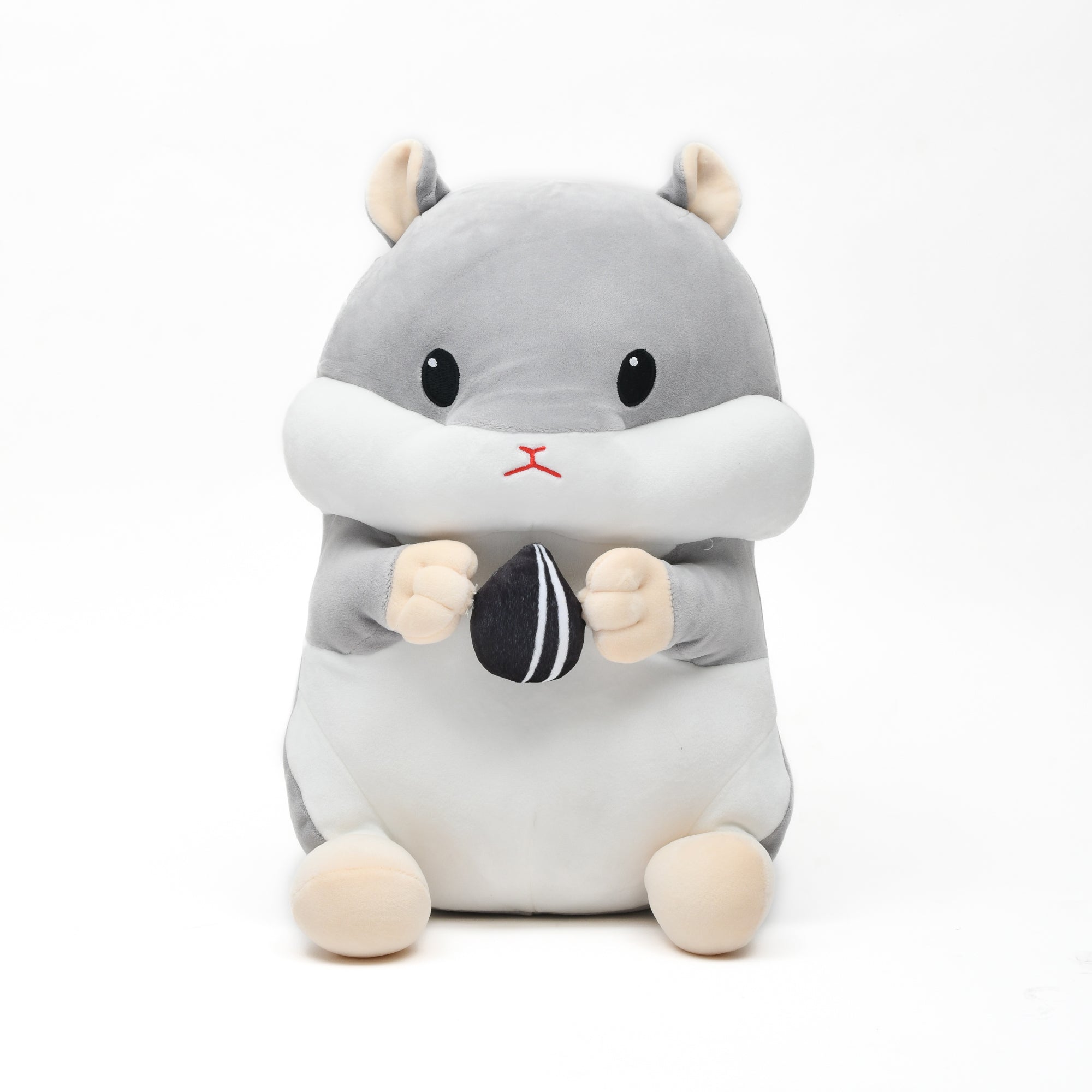 Cute Hamster Handwarmer Pillow- Beige and Gray