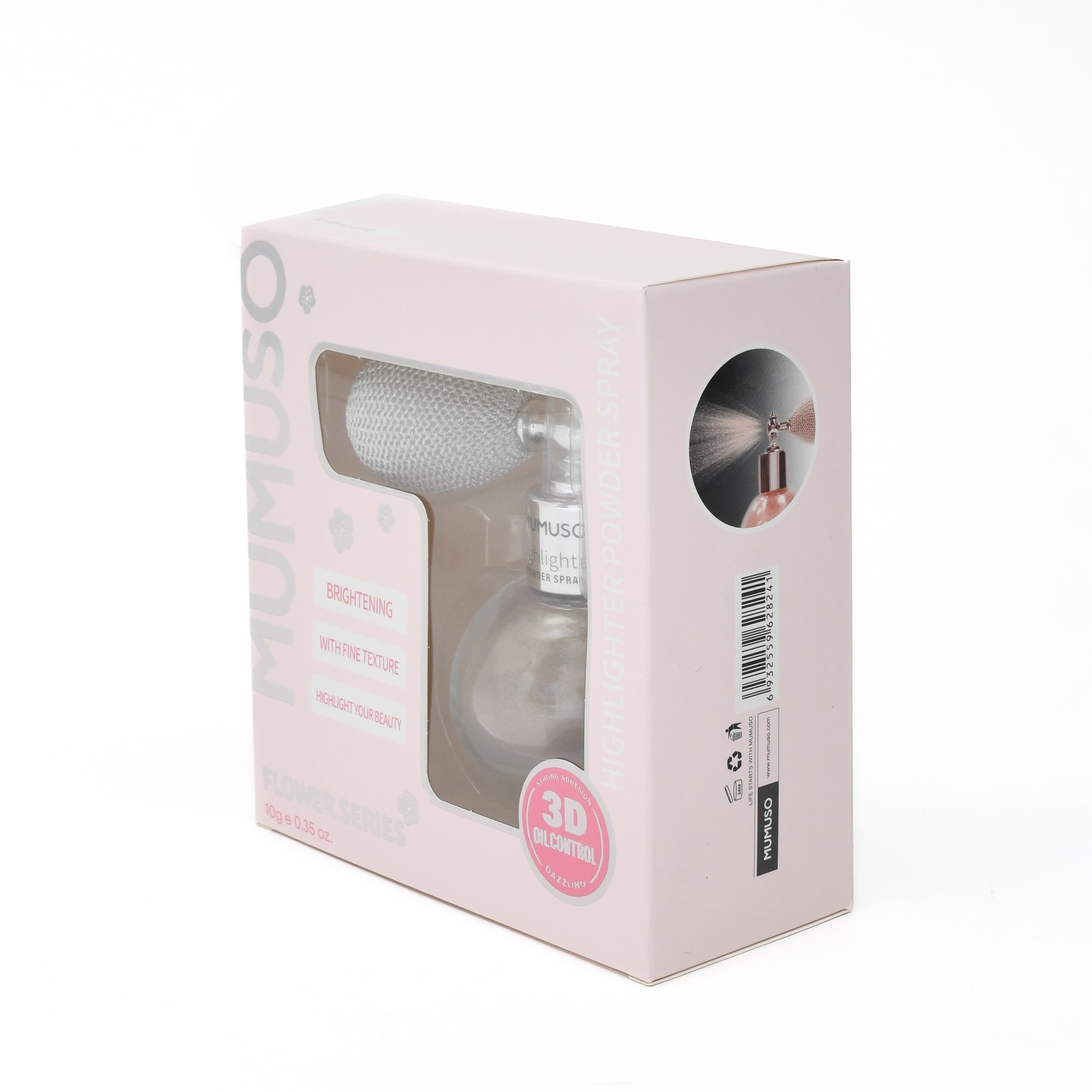 MUMUSO Highlighter Powder Face and Body Spray -Rose Gold