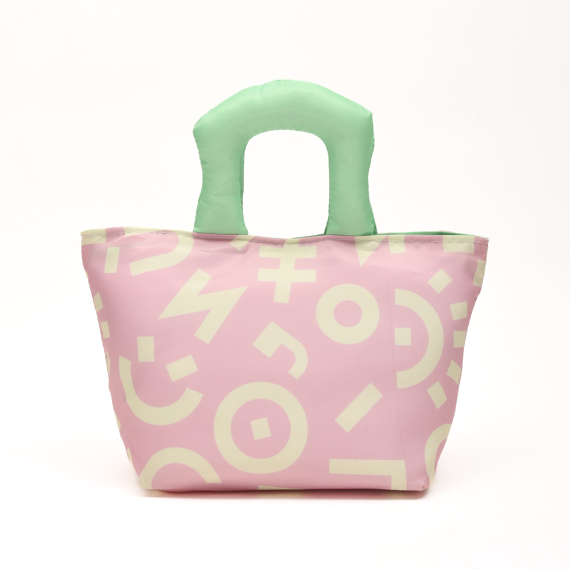 Colourful Cartoon Lunch Bag- Pink/Purple
