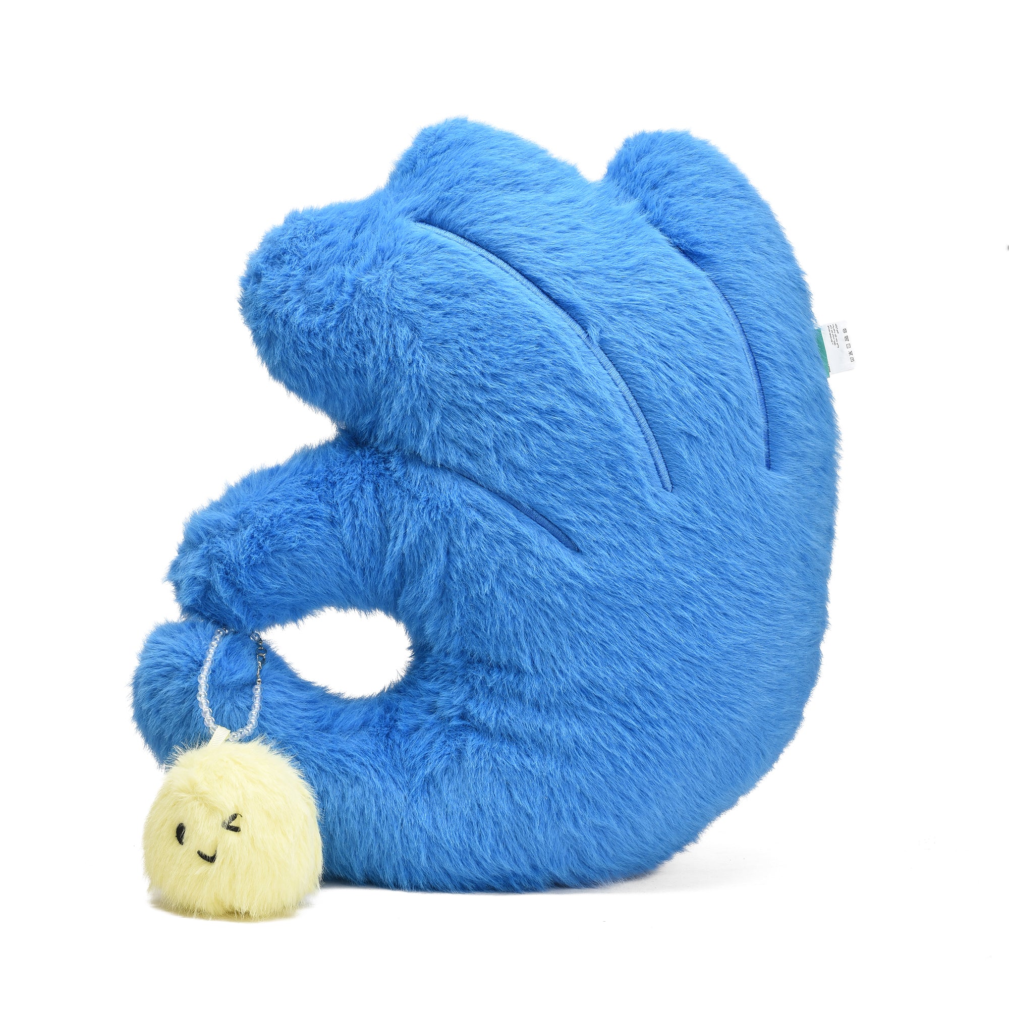 OK Sign- Shaped Plush Pillow- Pink/ Blue