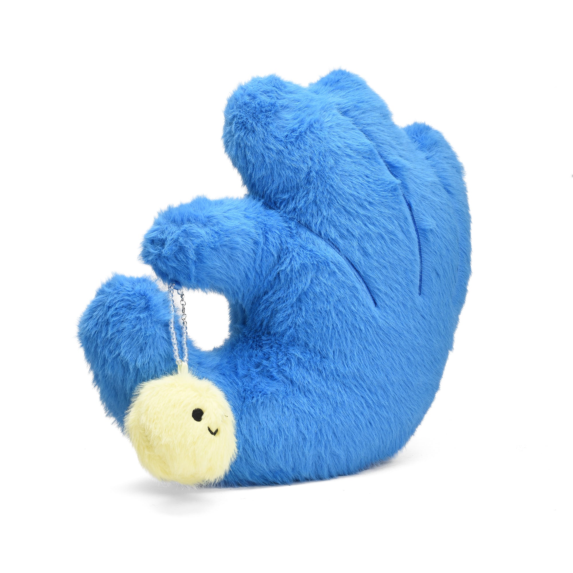 OK Sign- Shaped Plush Pillow- Pink/ Blue