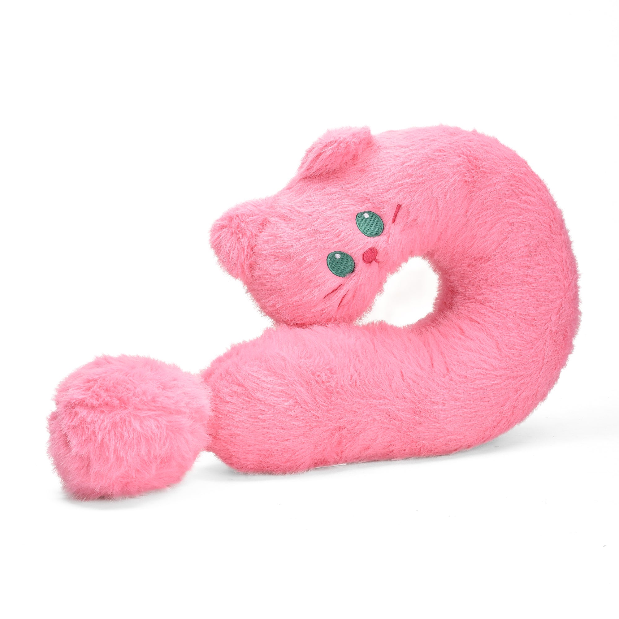 Plushy Pink Cat Neck Pillow