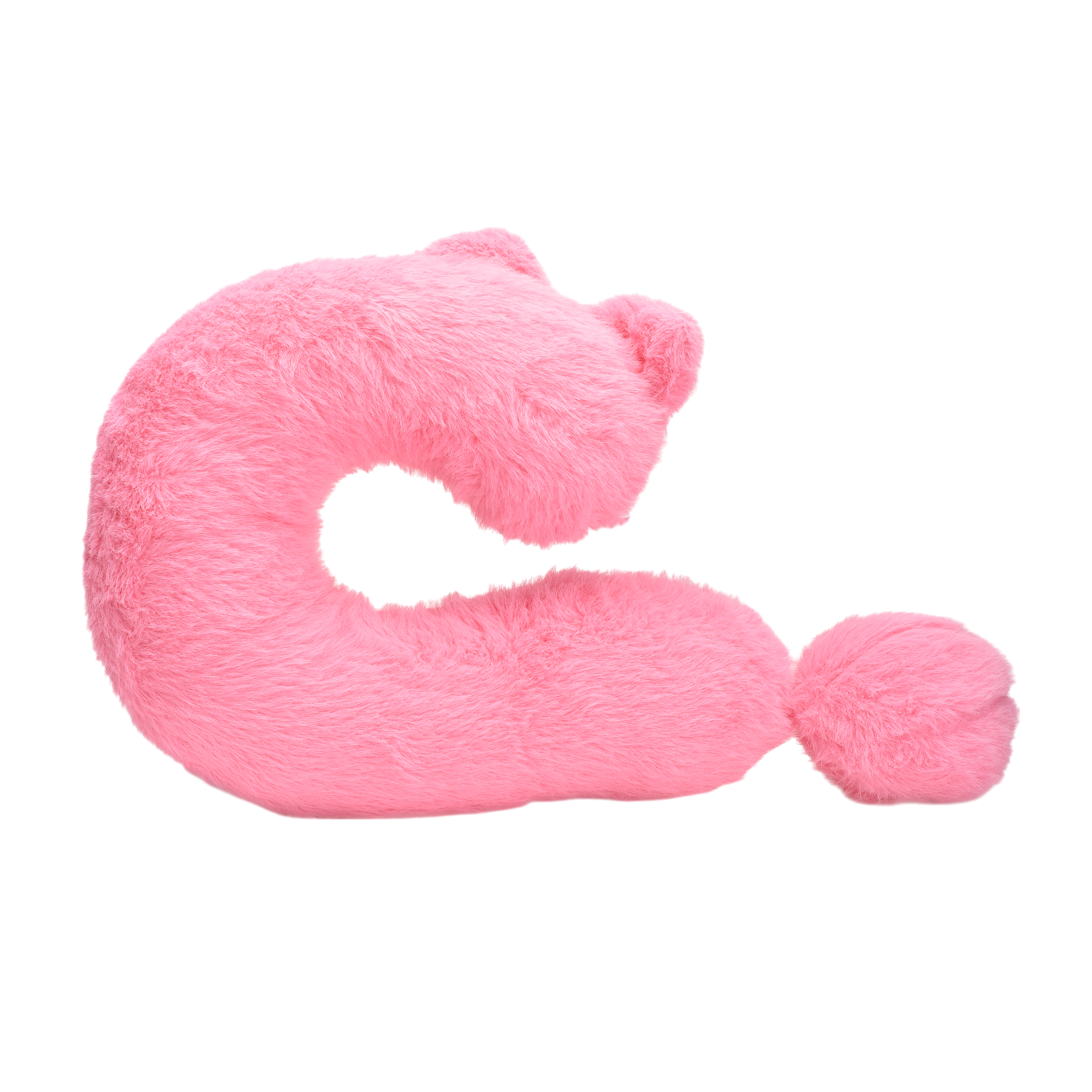 Plushy Pink Cat Neck Pillow