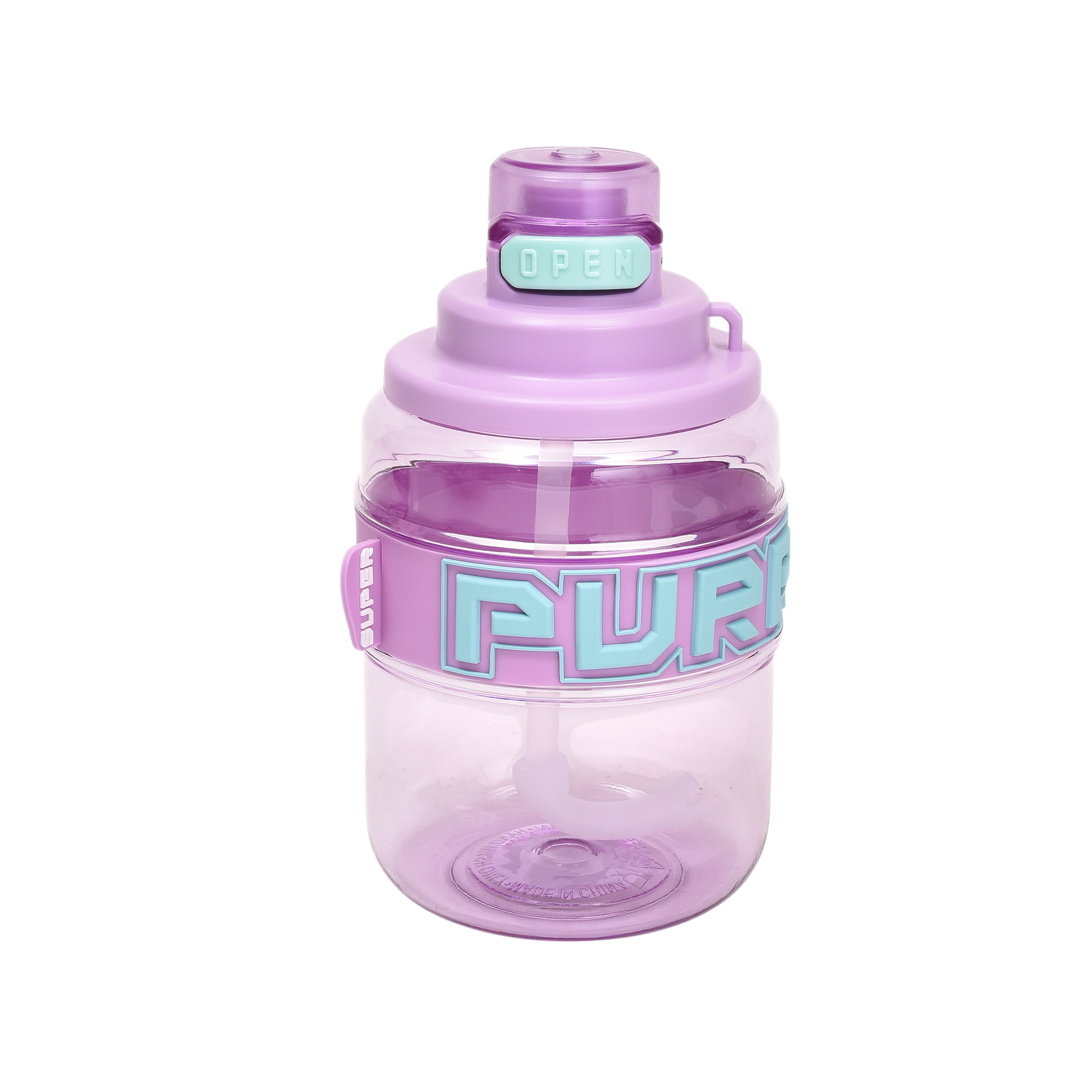 Portable Water Bottle with Straw