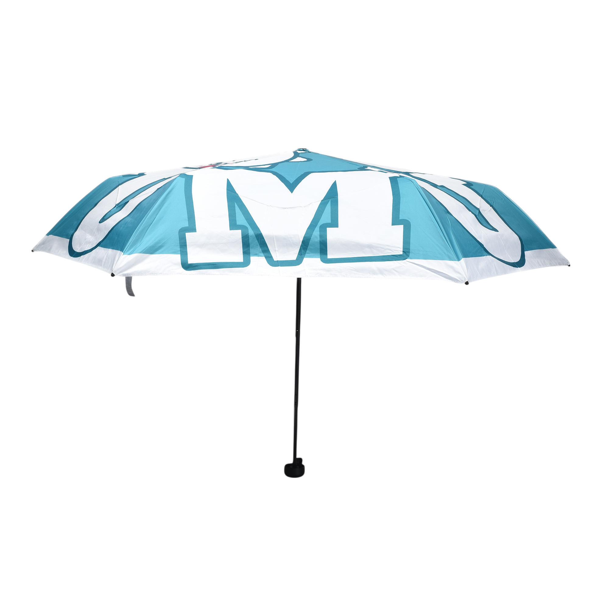 MUMUSO Compact Cartoon Umbrella – Teal Pop Edition