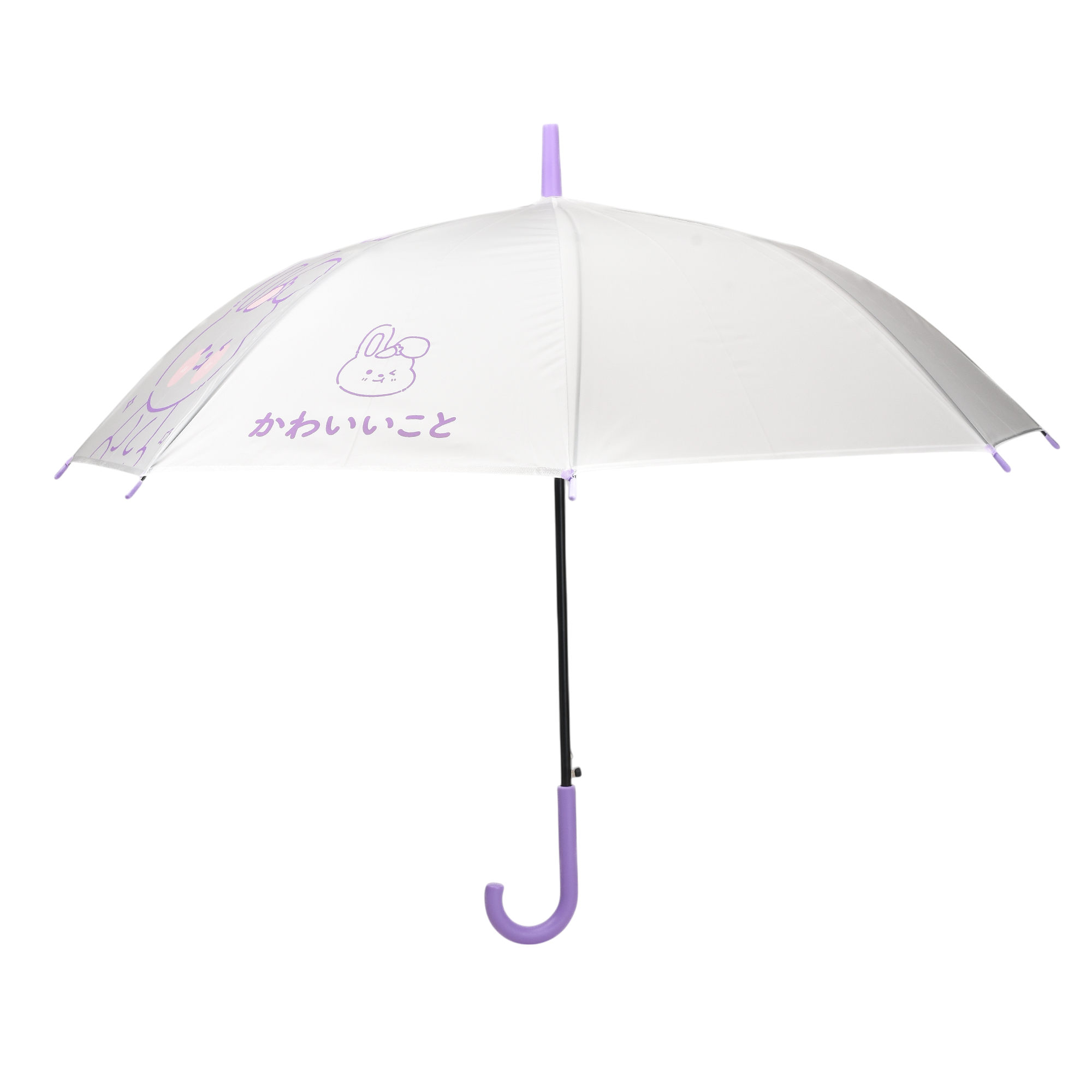 MUMUSO Long Handle Bunny Umbrella – Lavender Blush Edition