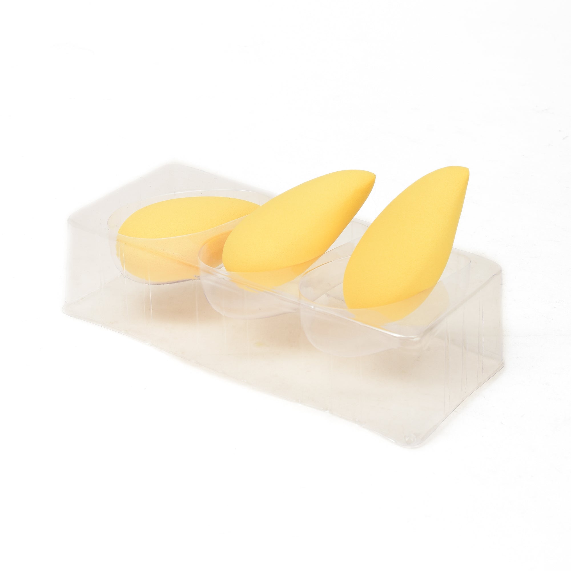 Mumuso Mango-Shaped Makeup Sponges- 3 Pack