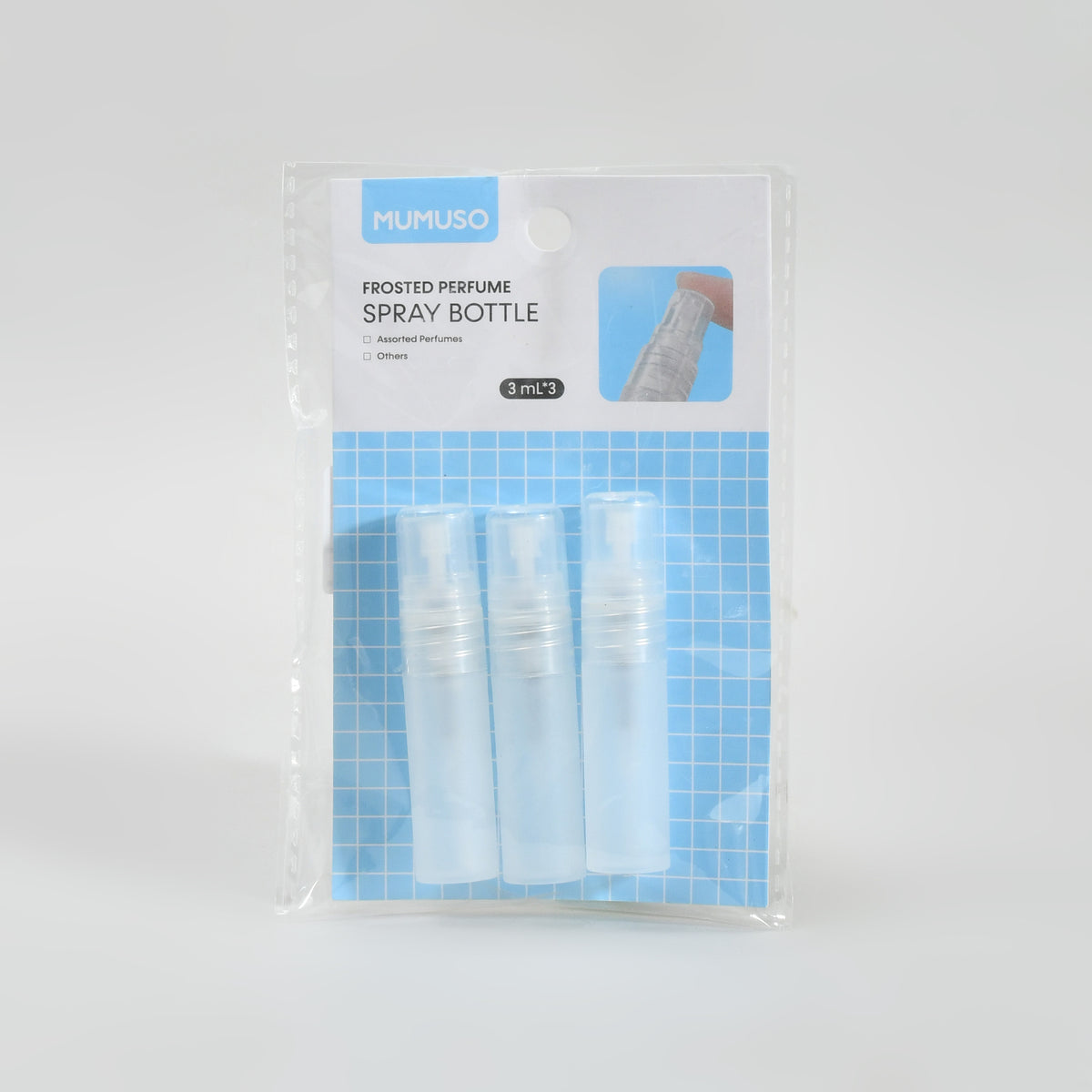 Frosted Perfume Spray Bottles - Set of 3 (3mL Each)