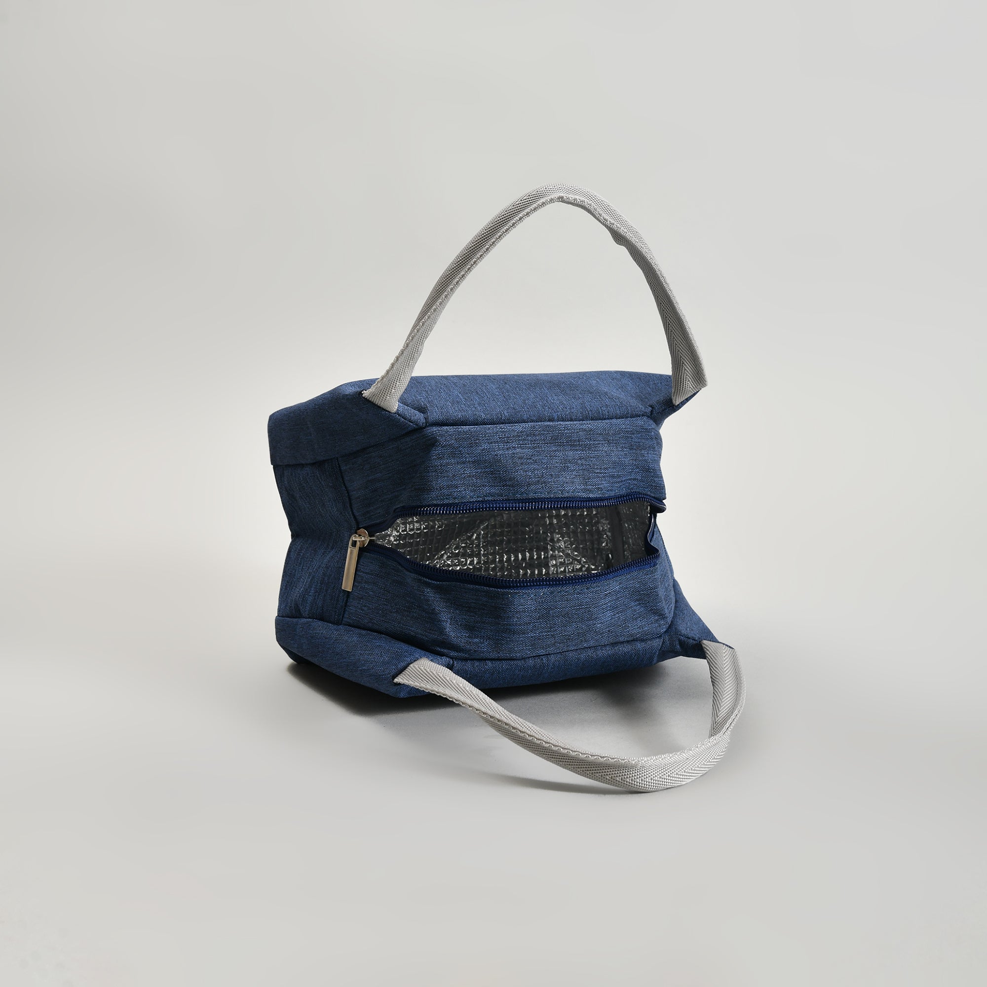 Mumuso Portable Insulated Lunch Bag- Navy Blue