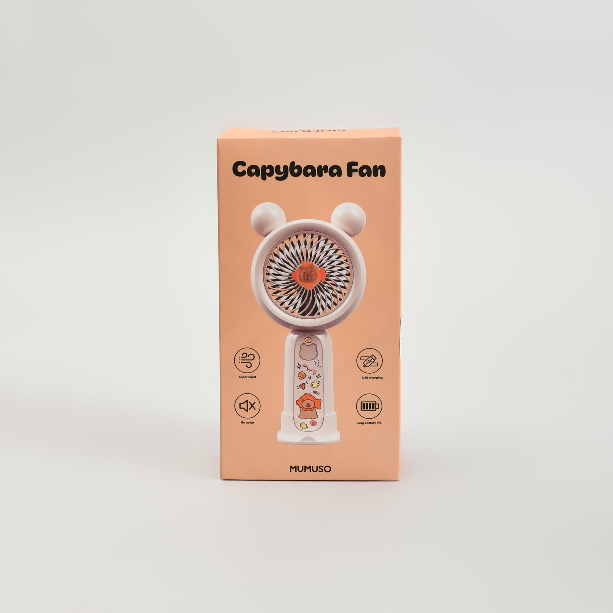 Capybara Portable Handheld Fan with Cute Stickers!