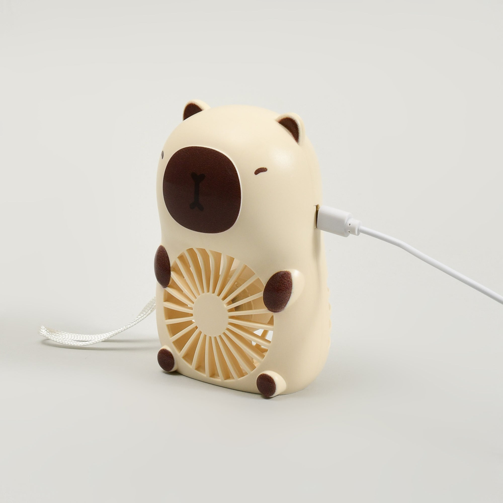 Summer Saviour! Capybara Desk Fan- Brown and Beige