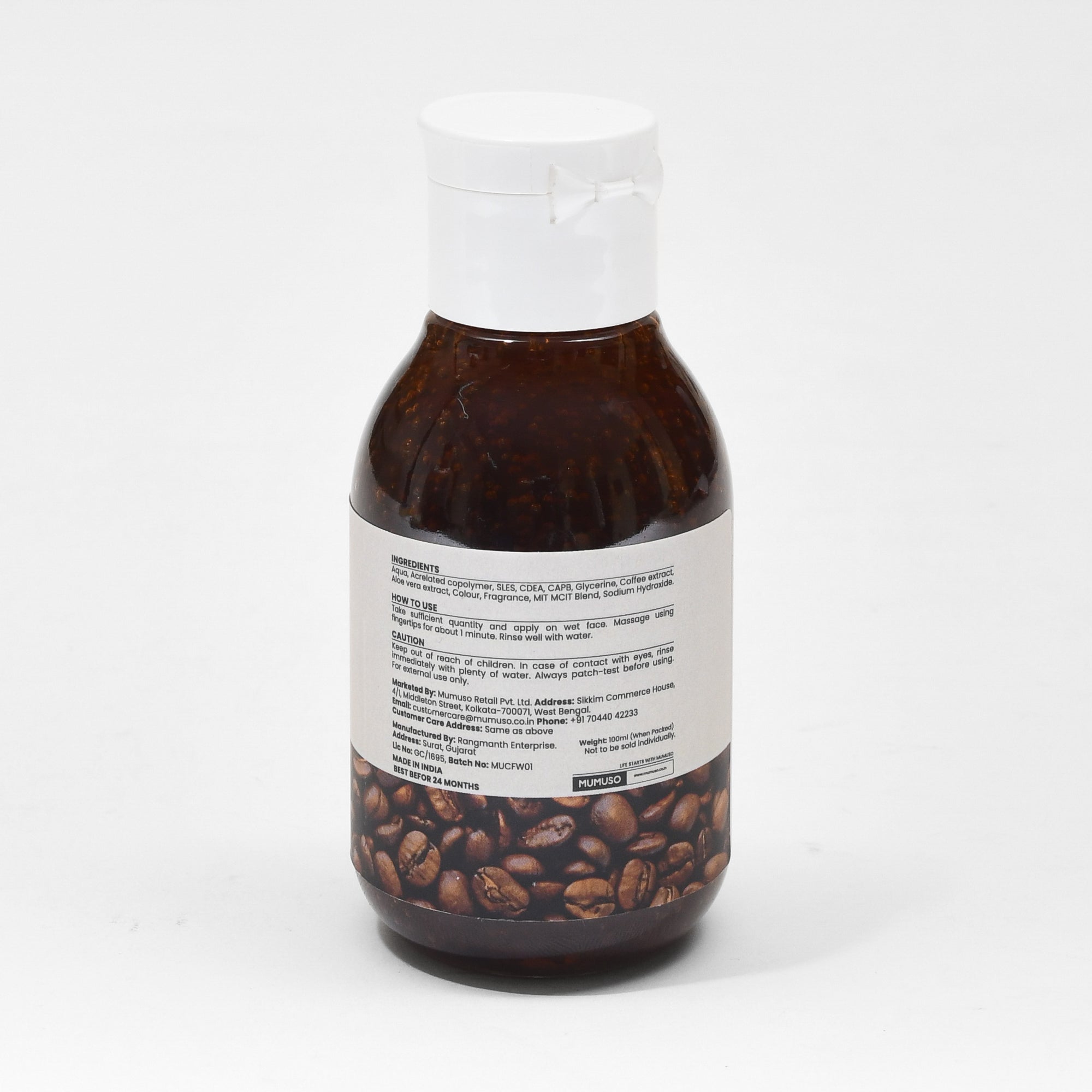 Mumuso Coffee Body Care Gift Set- 4 Products/100ml each