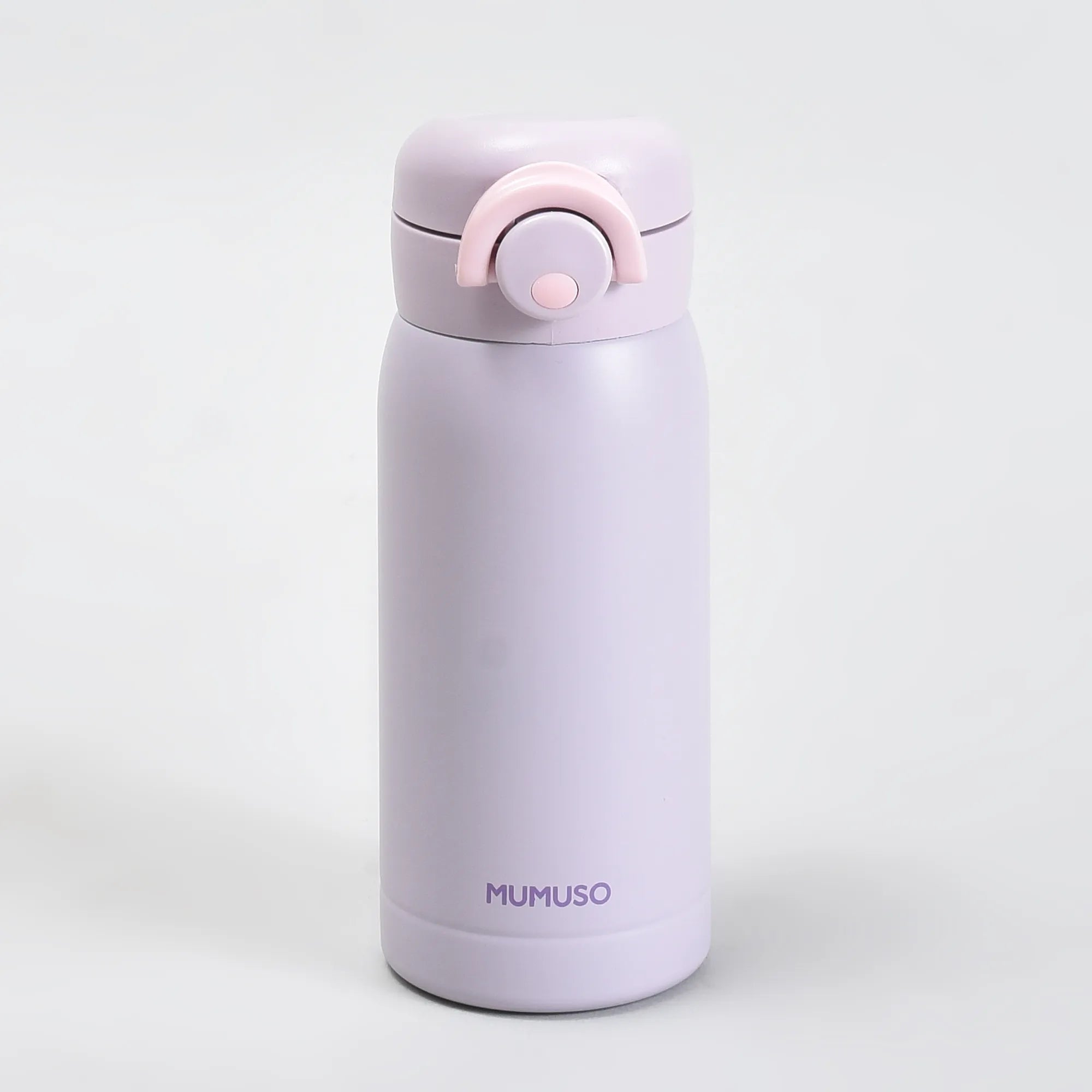 Mumuso Macaron Flip-Top Water Bottle - Purple and Yellow/ 350ml