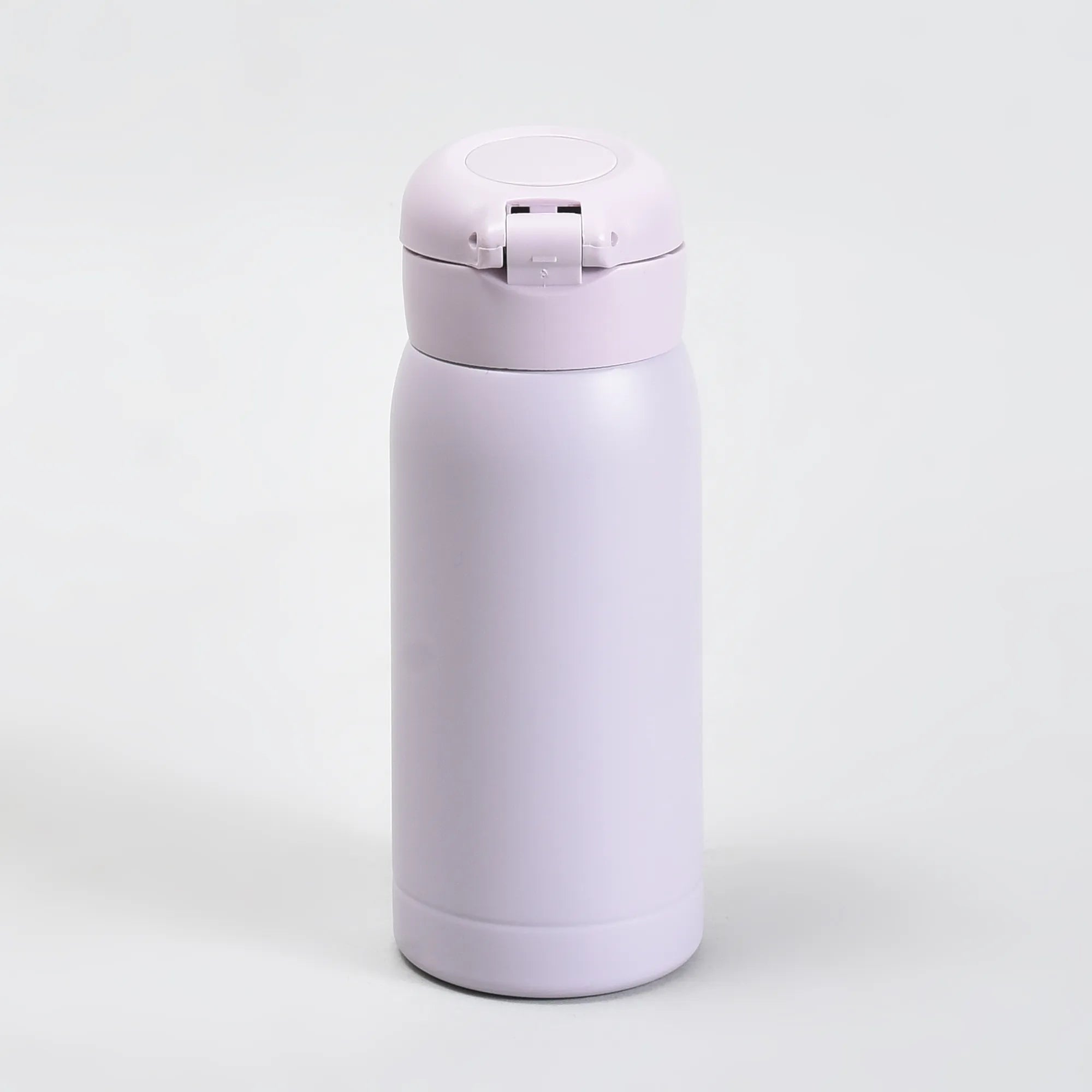 Mumuso Macaron Flip-Top Water Bottle - Purple and Yellow/ 350ml