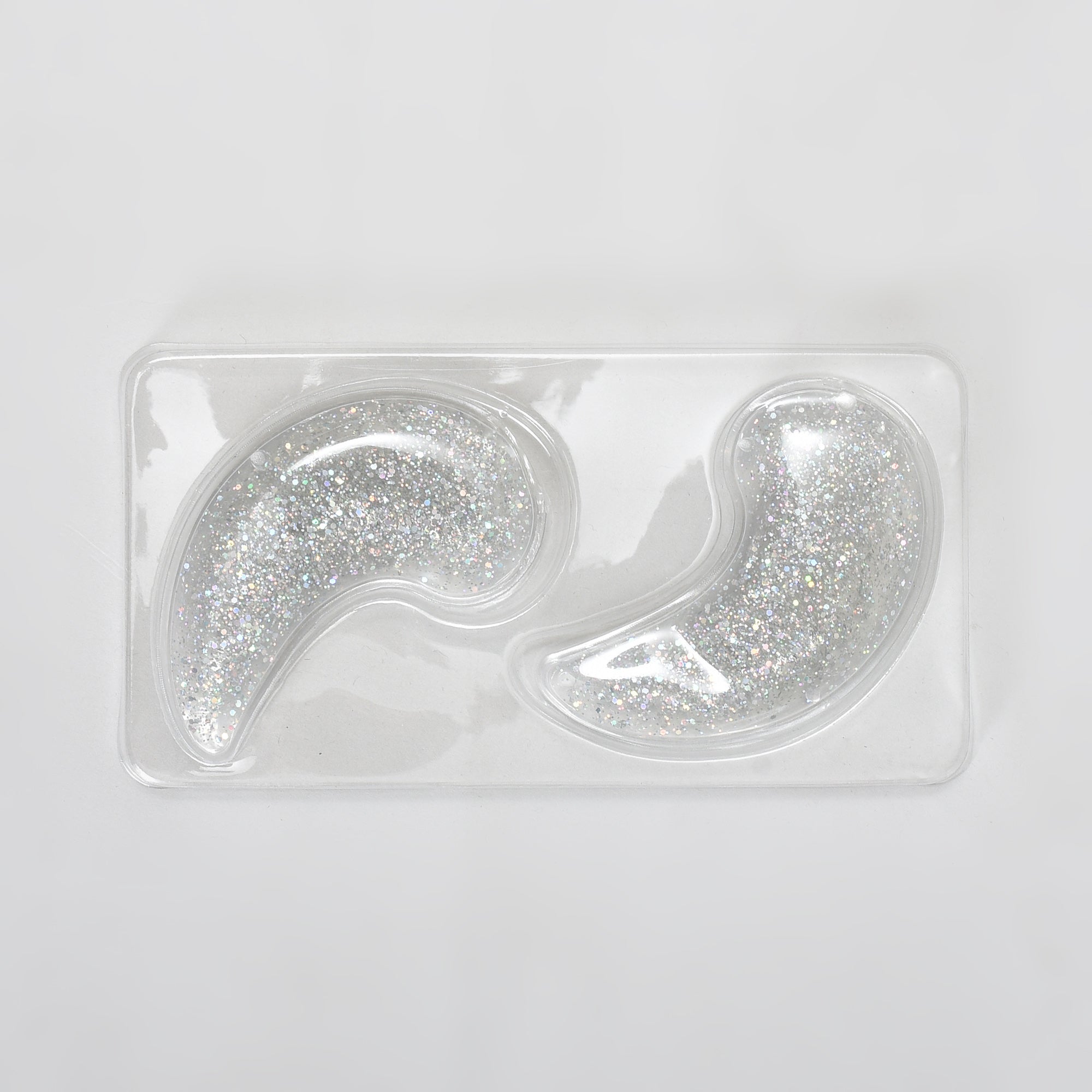 Mumuso Hot/Cold Compress Gel Under Eye Patches — Silver (1 Pair)