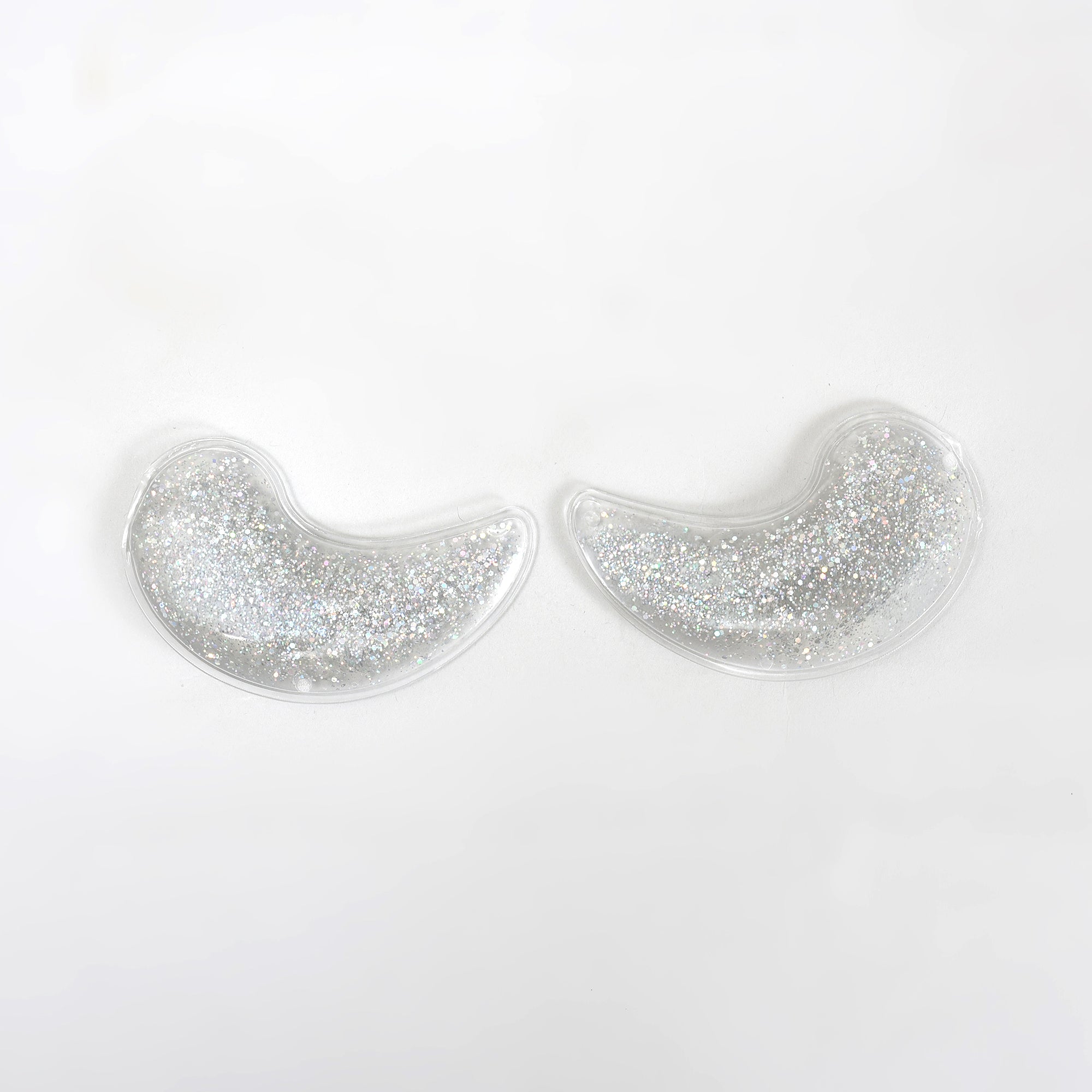Mumuso Hot/Cold Compress Gel Under Eye Patches — Silver (1 Pair)