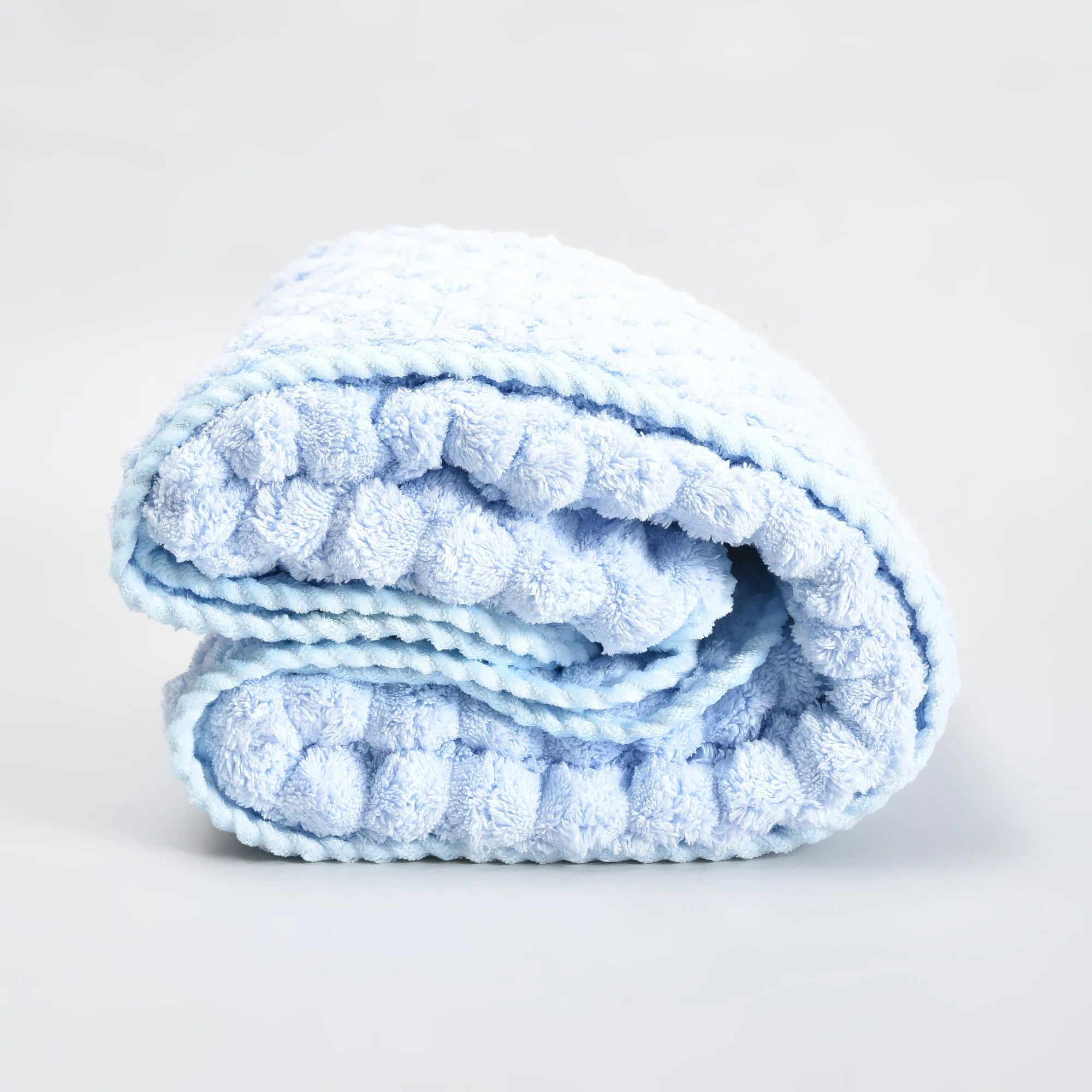 Mumuso Absorbent Oversized Bath Towel — Light Blue/ Pink/ Grey- So Soft!