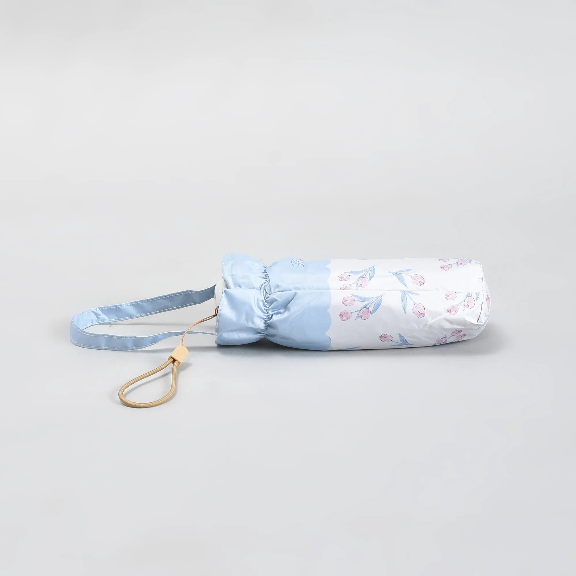 Mumuso Floral Print 5-Fold Sun Umbrella with cute cover