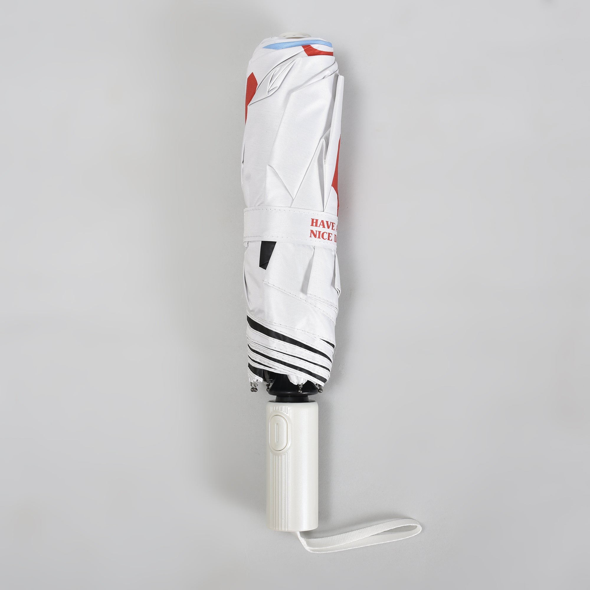 Happy Mood Automatic Open Tri-Fold Sun Umbrella
