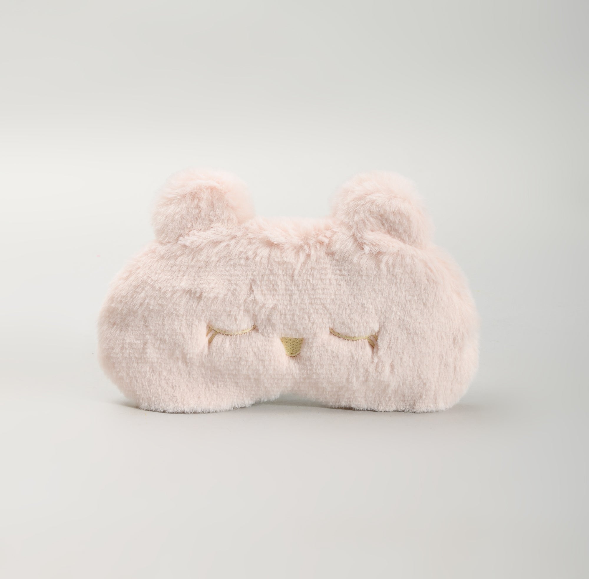 Blissful Plush Cat Sleeping Eye Mask - Pink