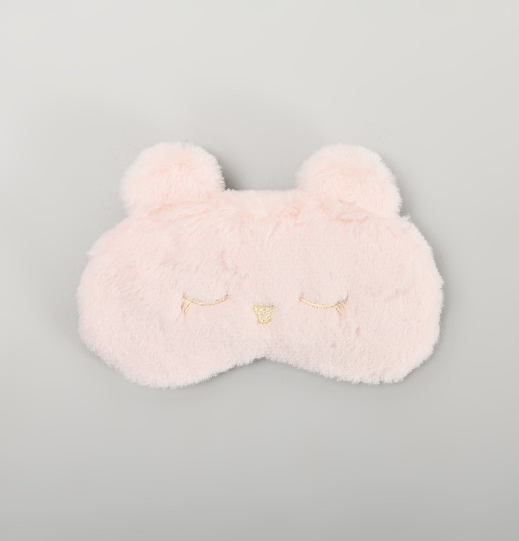 Blissful Plush Cat Sleeping Eye Mask - Pink