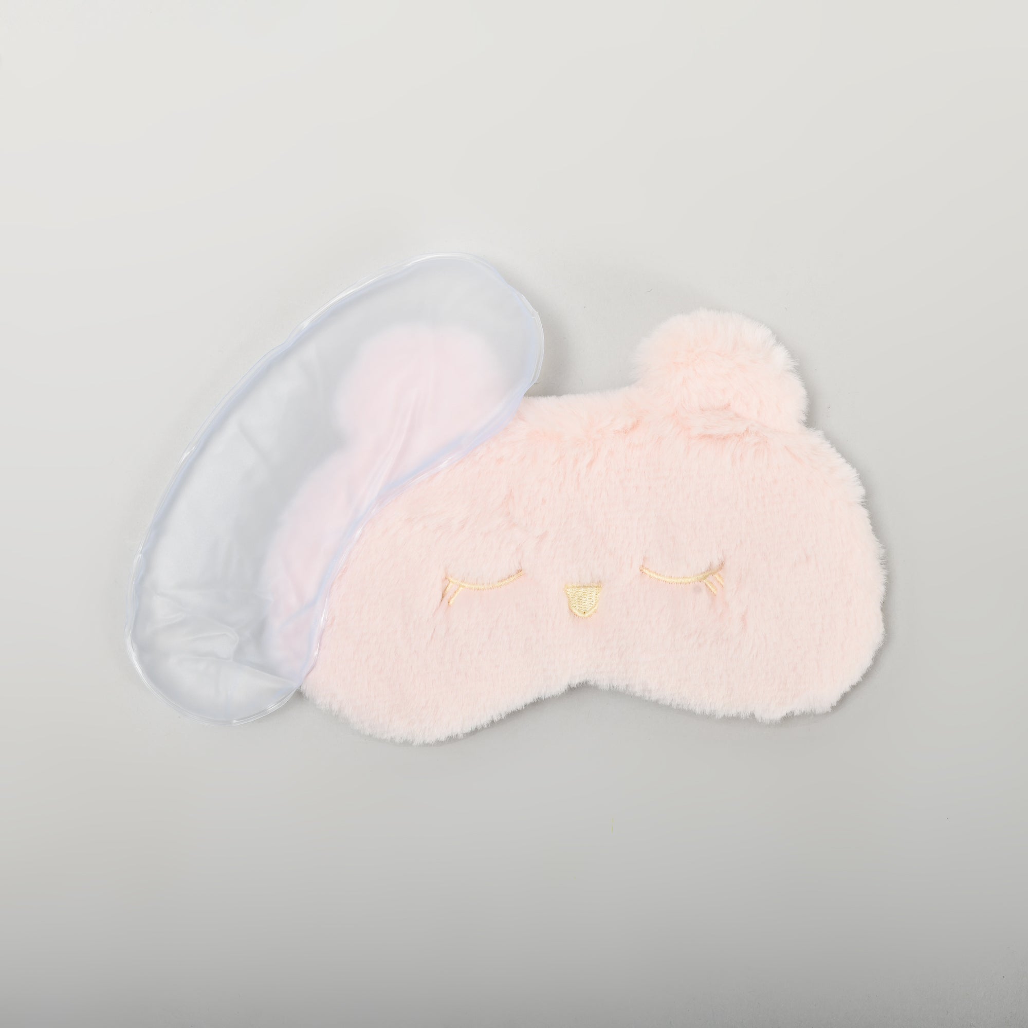 Blissful Plush Cat Sleeping Eye Mask - Pink