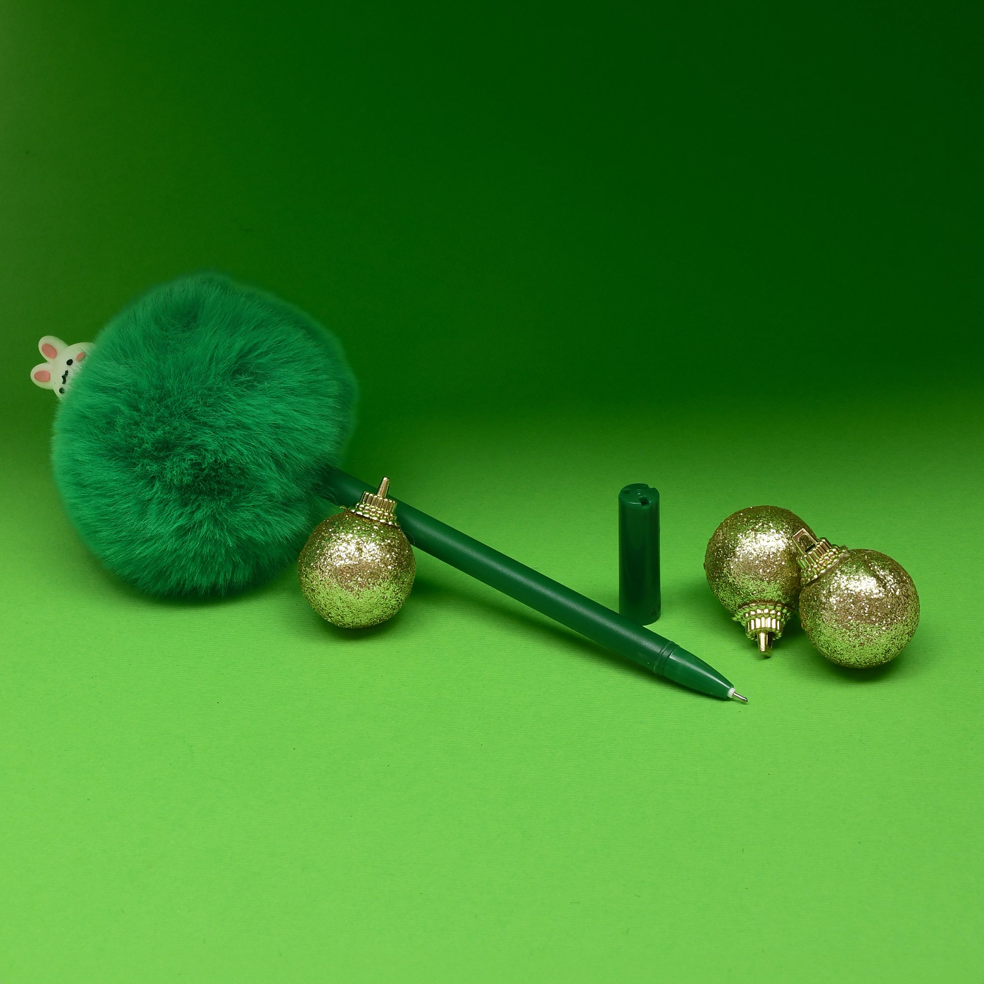 Cute Bunny Pompom Gel Pen