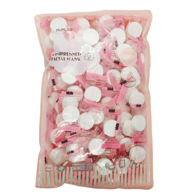 Natural Compressed Facial Mask - Pack of 100 Mumuso