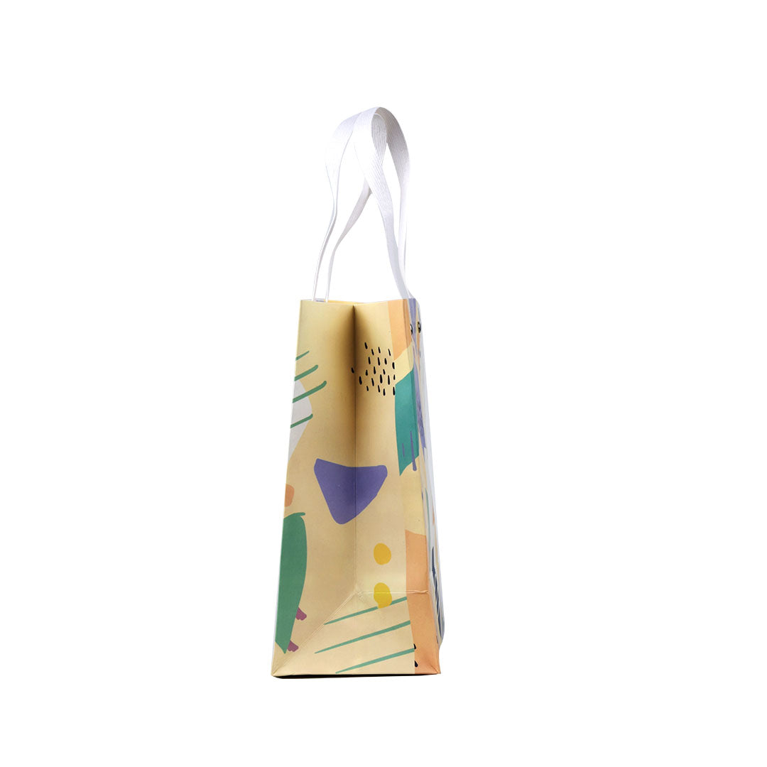 Nordic Style Printed Gift Bag - Small /Multicolour Mumuso