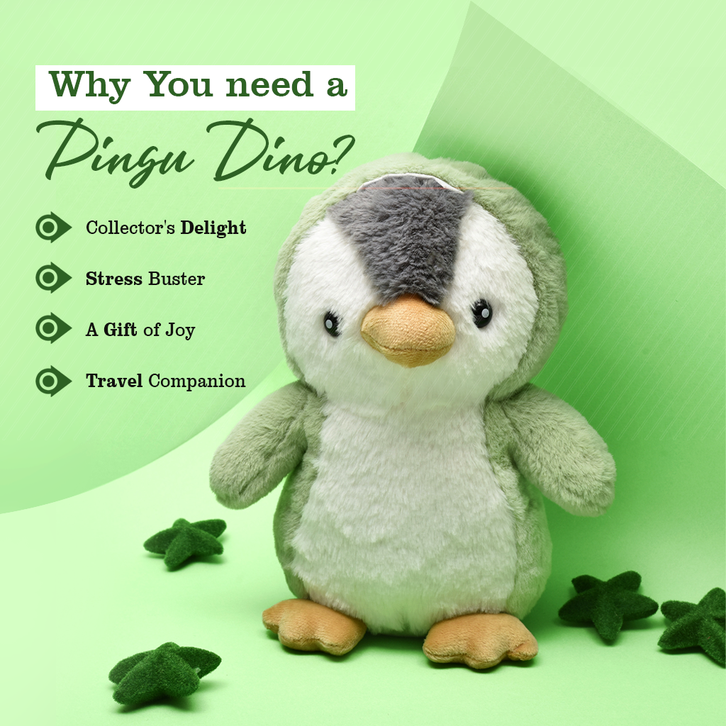 Pingu Dino Soft Toy- 25cm
